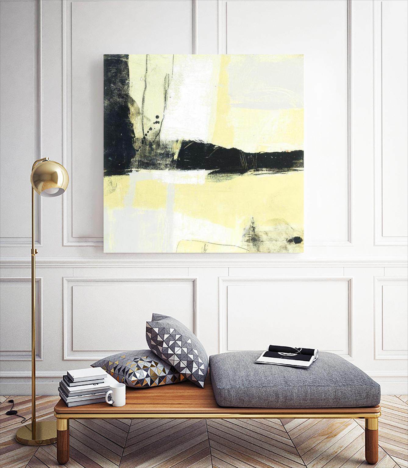 Coal Train D by JB Hall on GIANT ART - yellow abstract