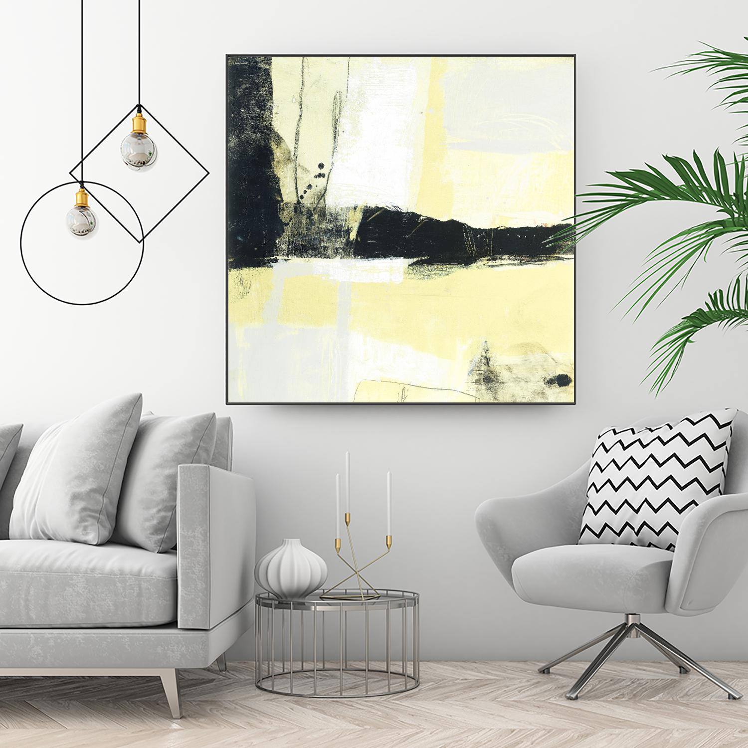 Coal Train D by JB Hall on GIANT ART - yellow abstract