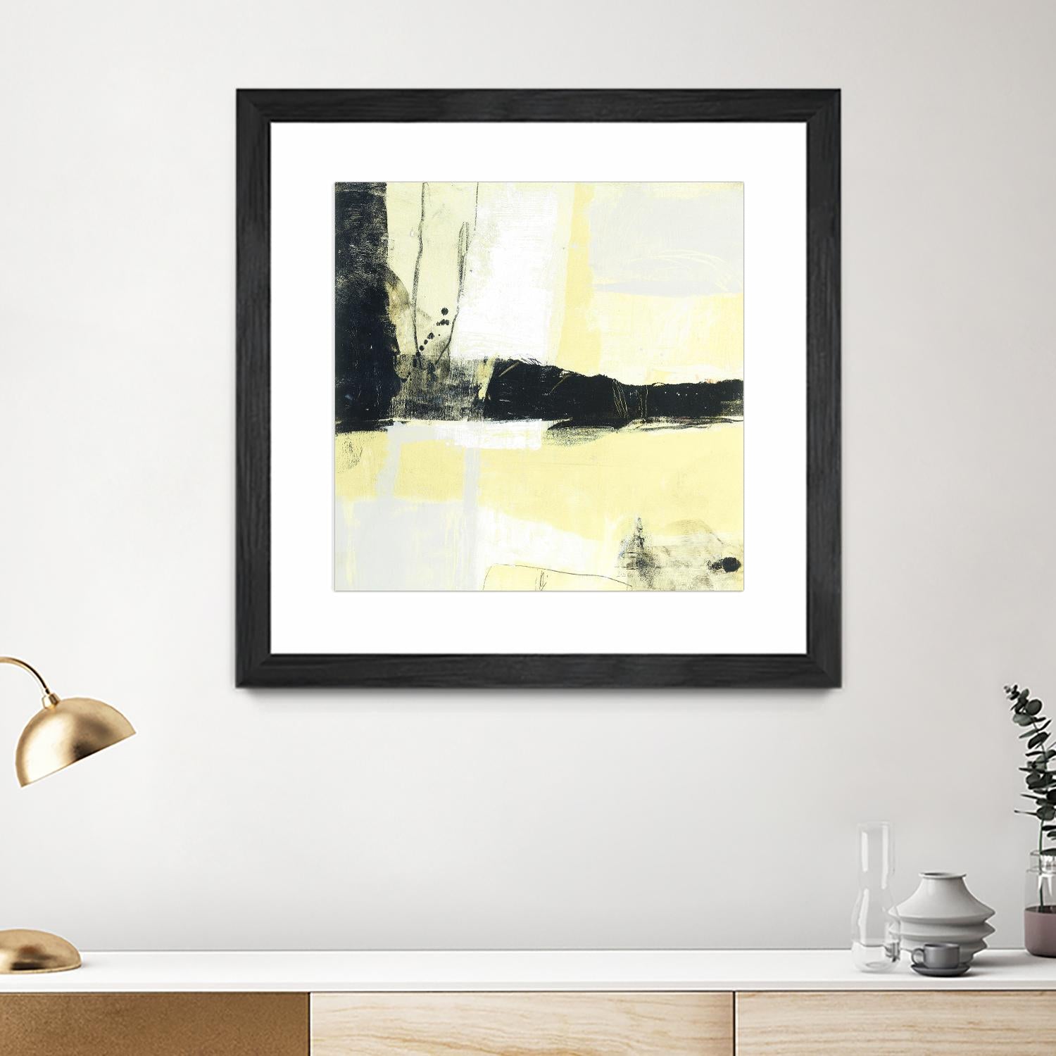 Coal Train D by JB Hall on GIANT ART - yellow abstract