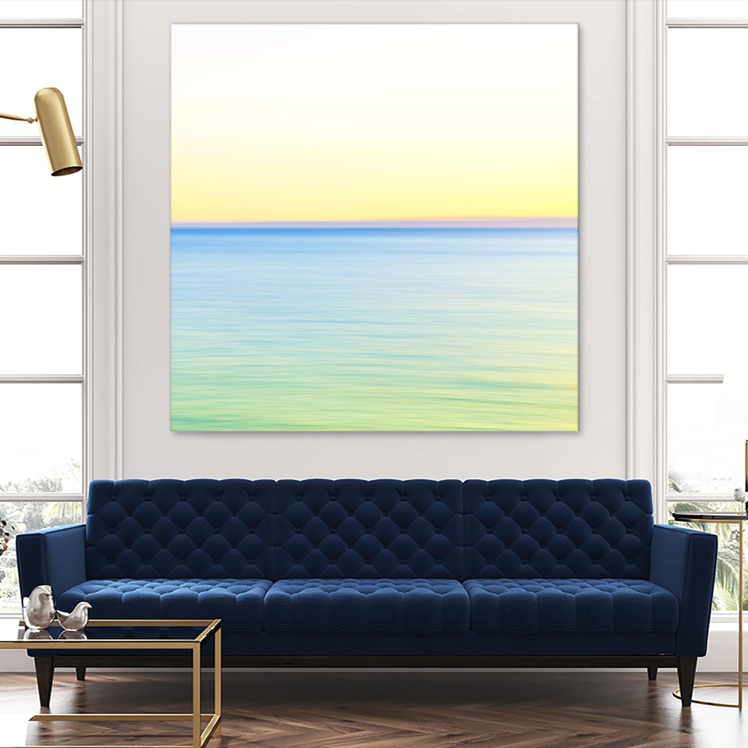 Minimalist Green Water by Kyle Goldie on GIANT ART - blue sea scene