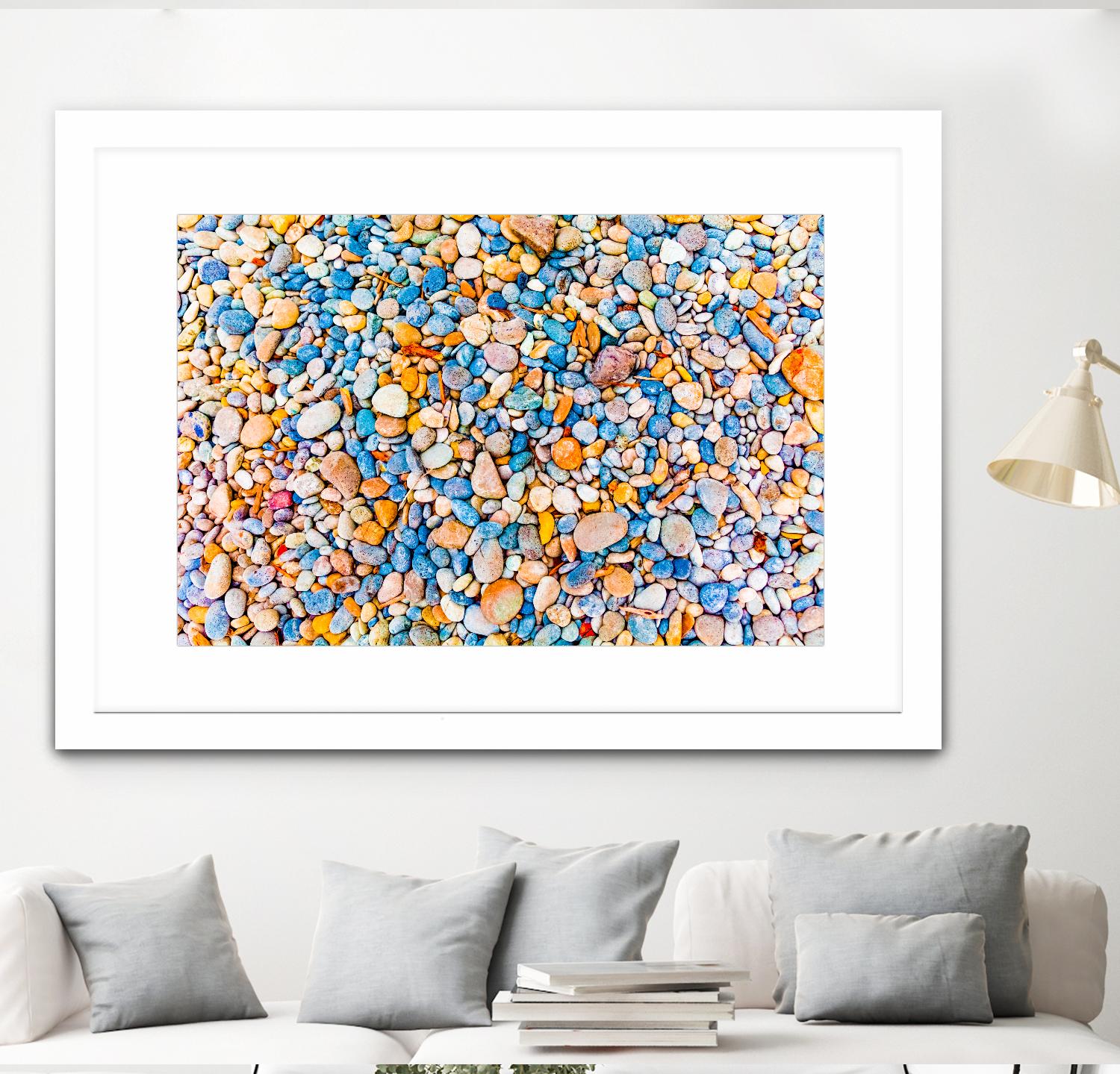 Colorful Beach Rocks by Kyle Goldie on GIANT ART - orange photo art