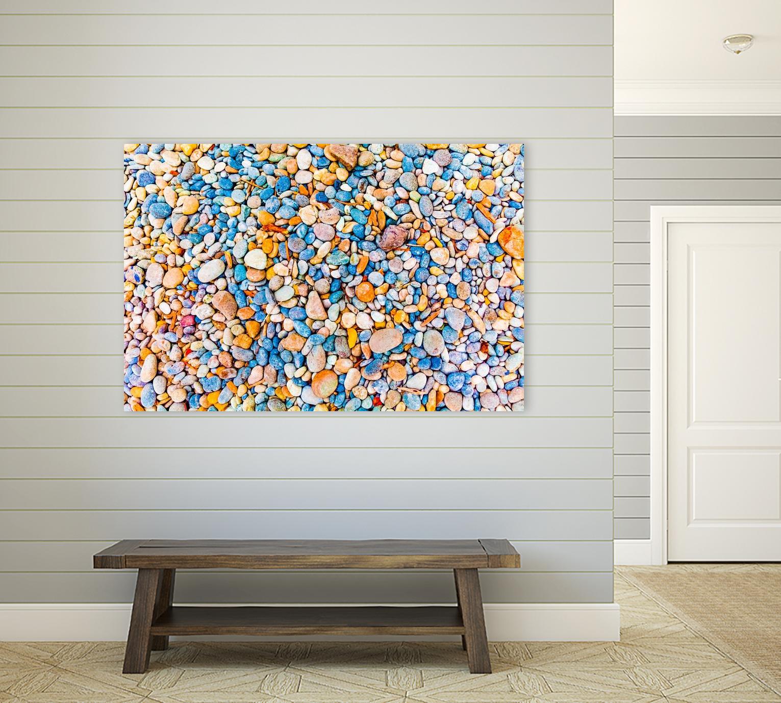 Colorful Beach Rocks by Kyle Goldie on GIANT ART - orange photo art