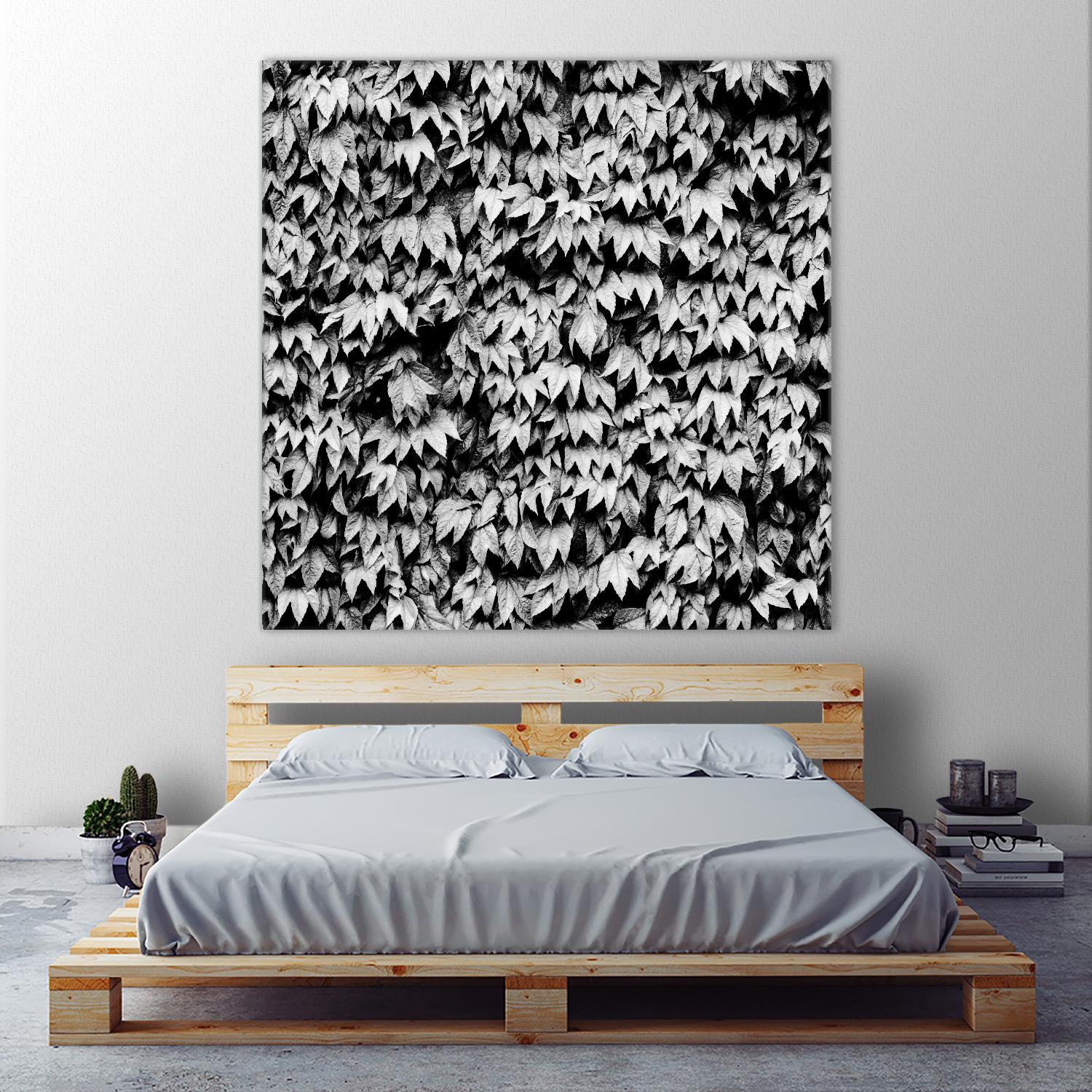 Wall of Leaves by Kyle Goldie on GIANT ART - white photo art