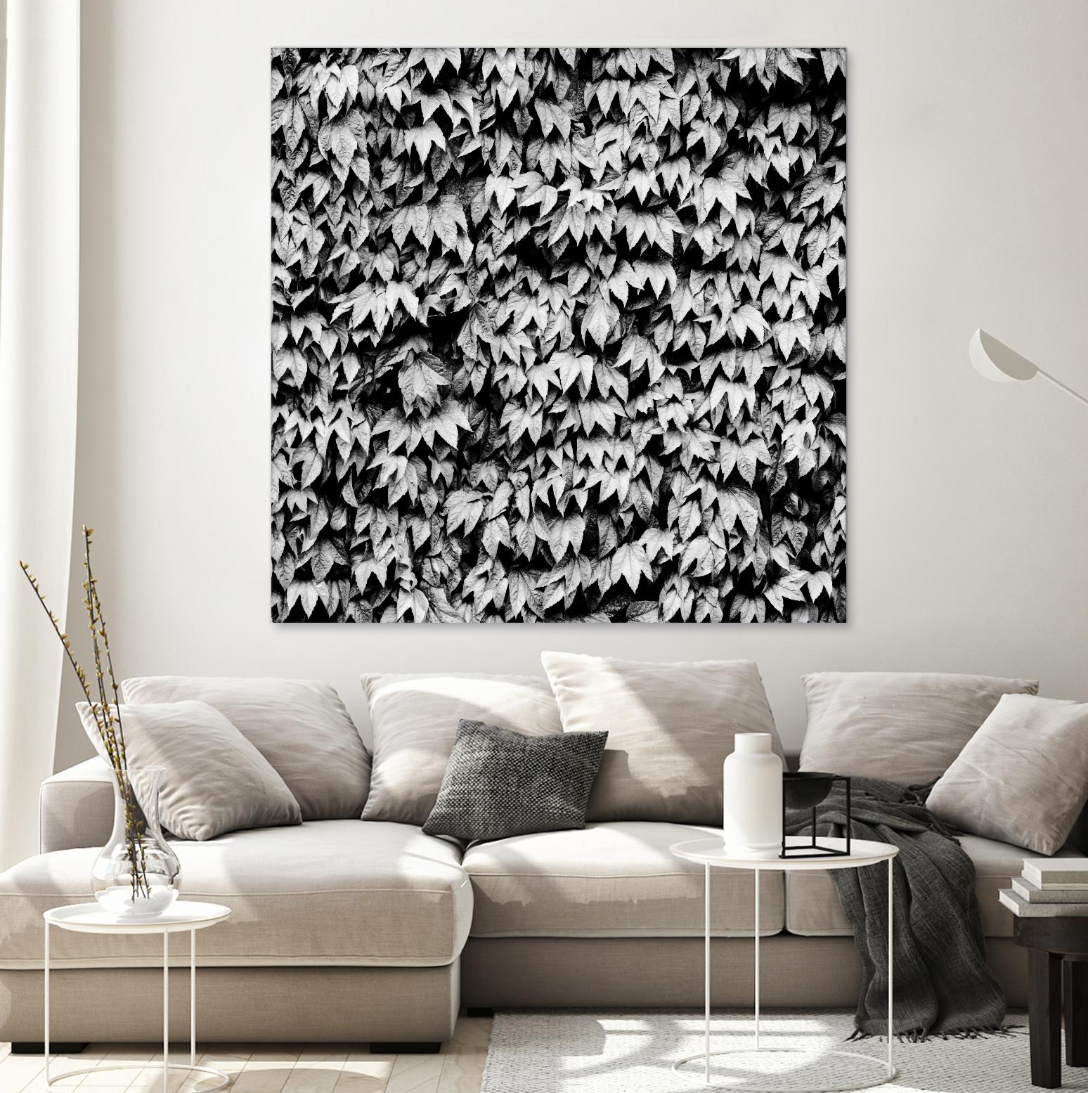 Wall of Leaves by Kyle Goldie on GIANT ART - white photo art