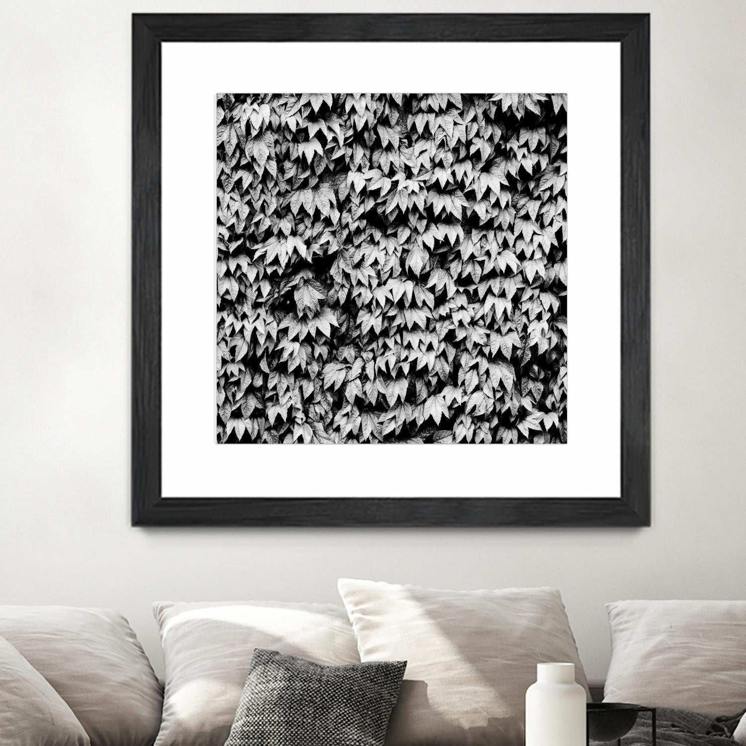 Wall of Leaves by Kyle Goldie on GIANT ART - white photo art