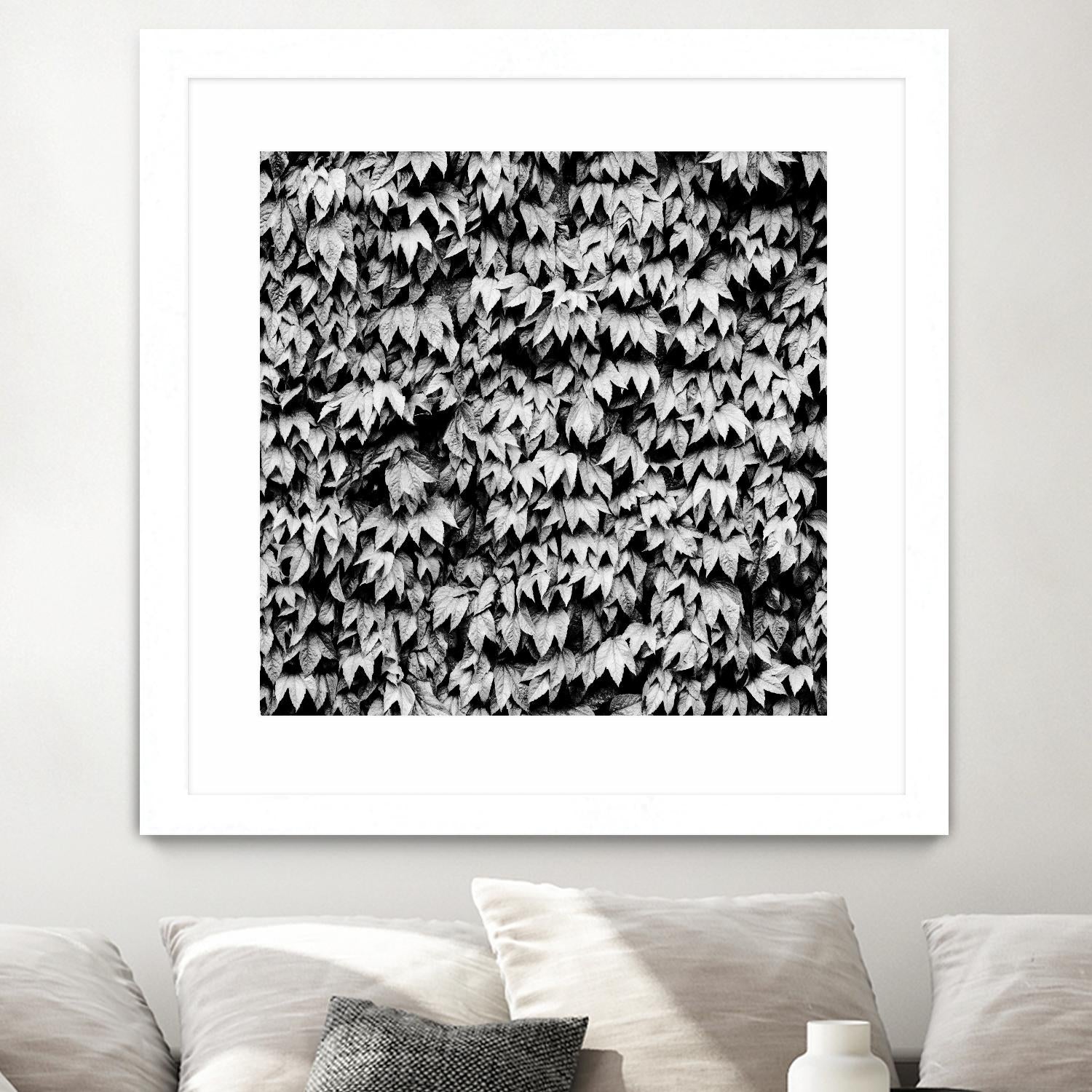 Wall of Leaves by Kyle Goldie on GIANT ART - white photo art