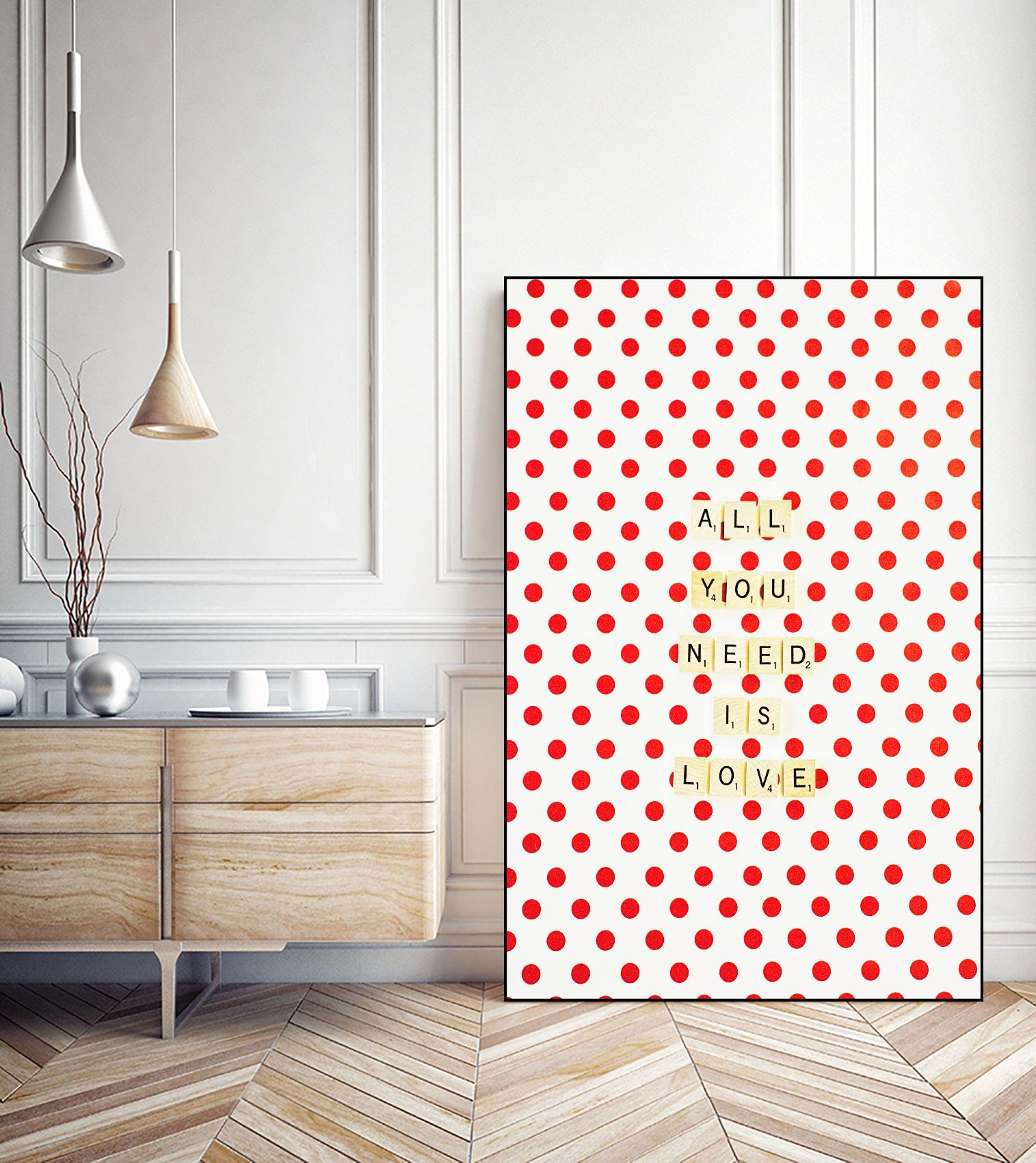 All you Need is Love by Libertad Leal on GIANT ART - white contemporary