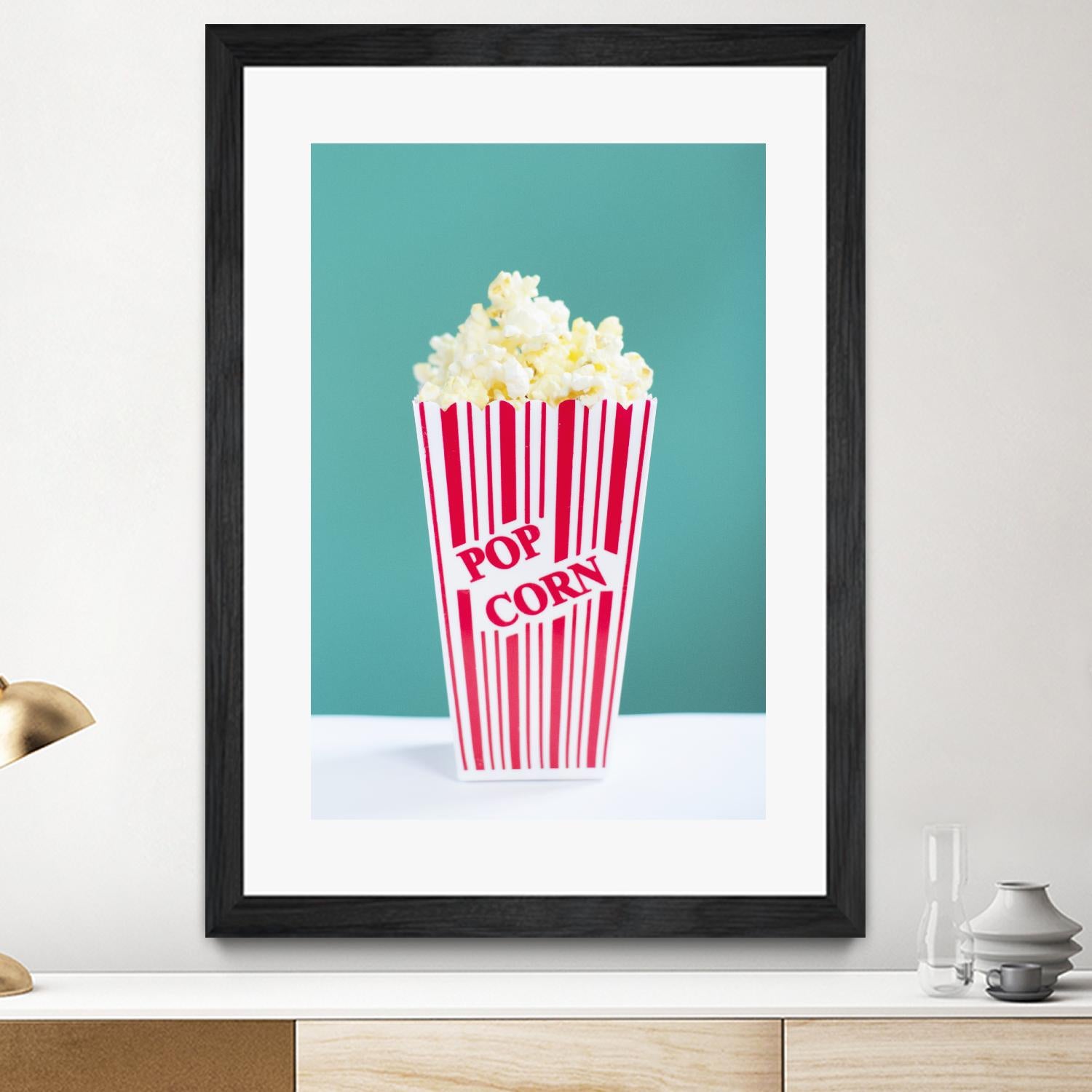 Movie Time by Libertad Leal on GIANT ART - turquoise fruit-food-drink