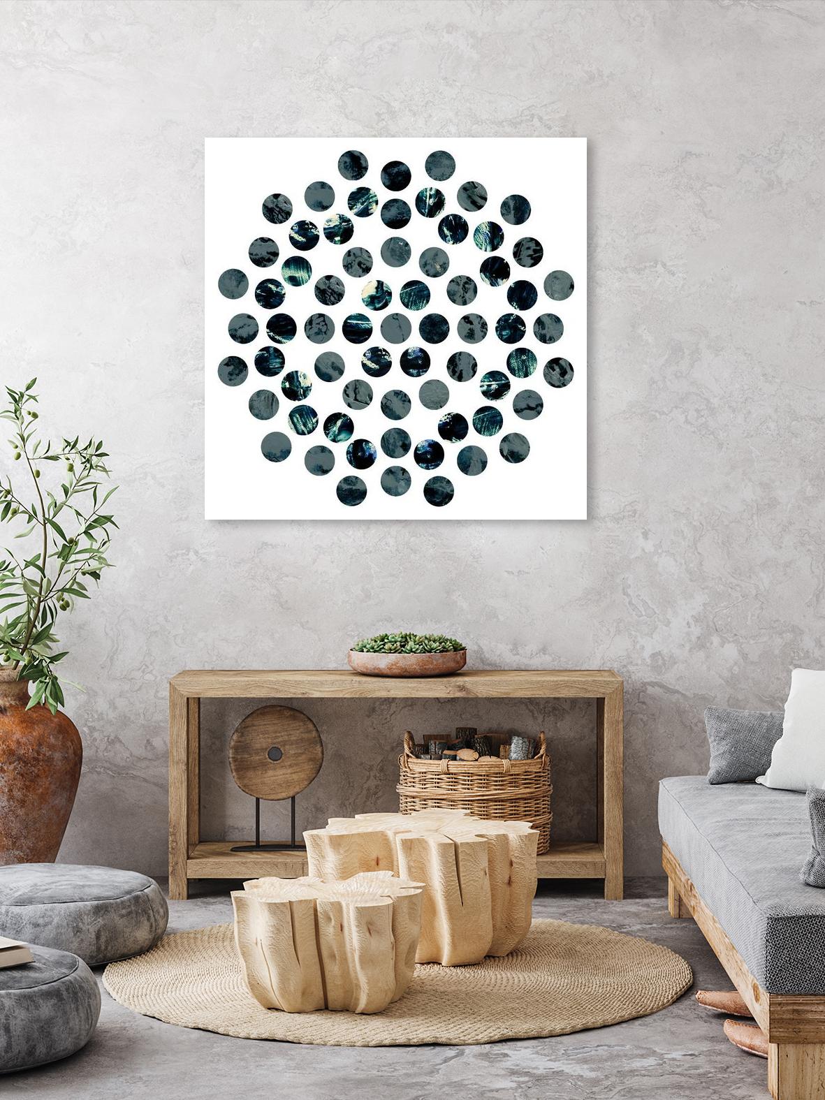 Circle Grid L by THE Studio on GIANT ART - grey abstract