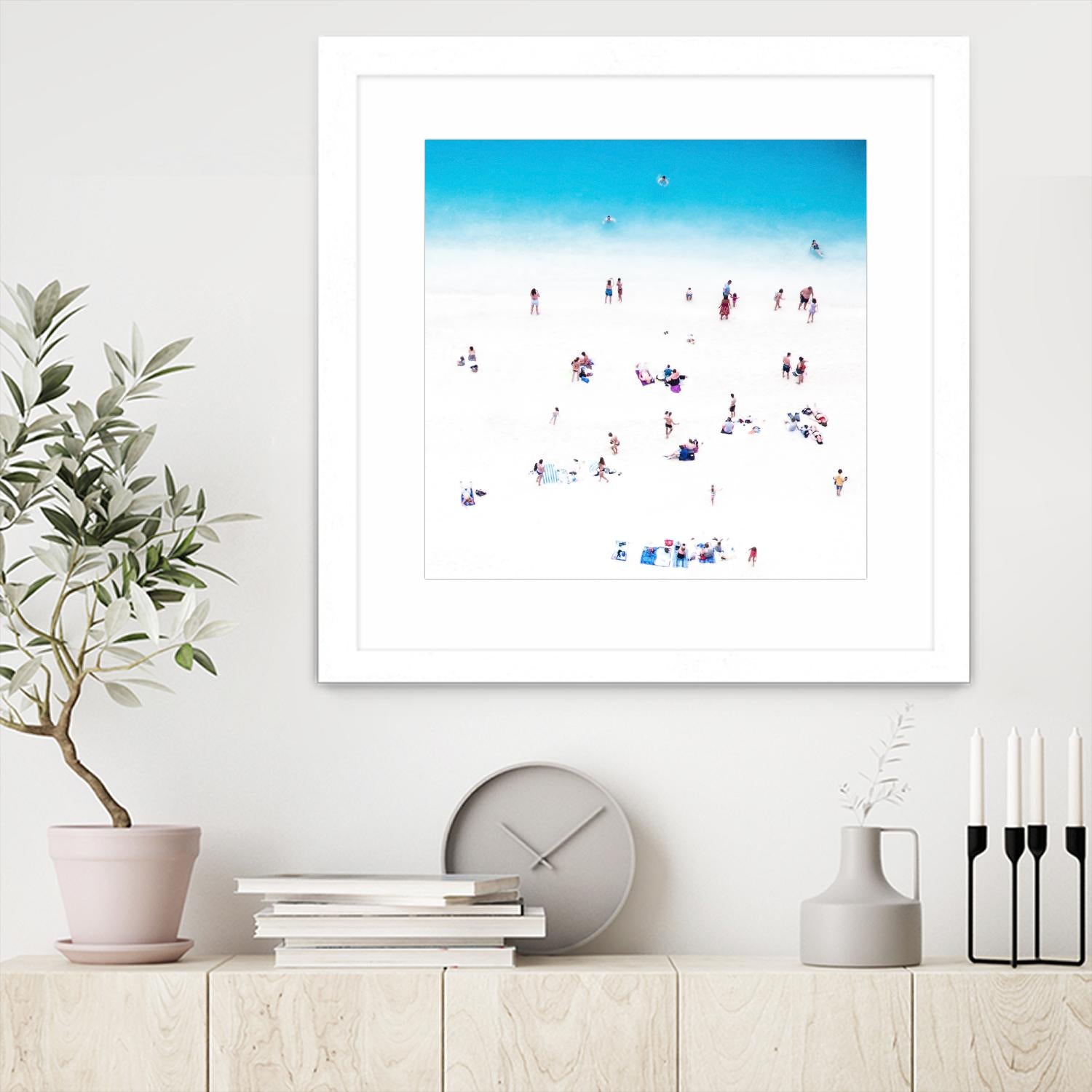 Whitewashed Beach B by THE Studio on GIANT ART - blue everyday life