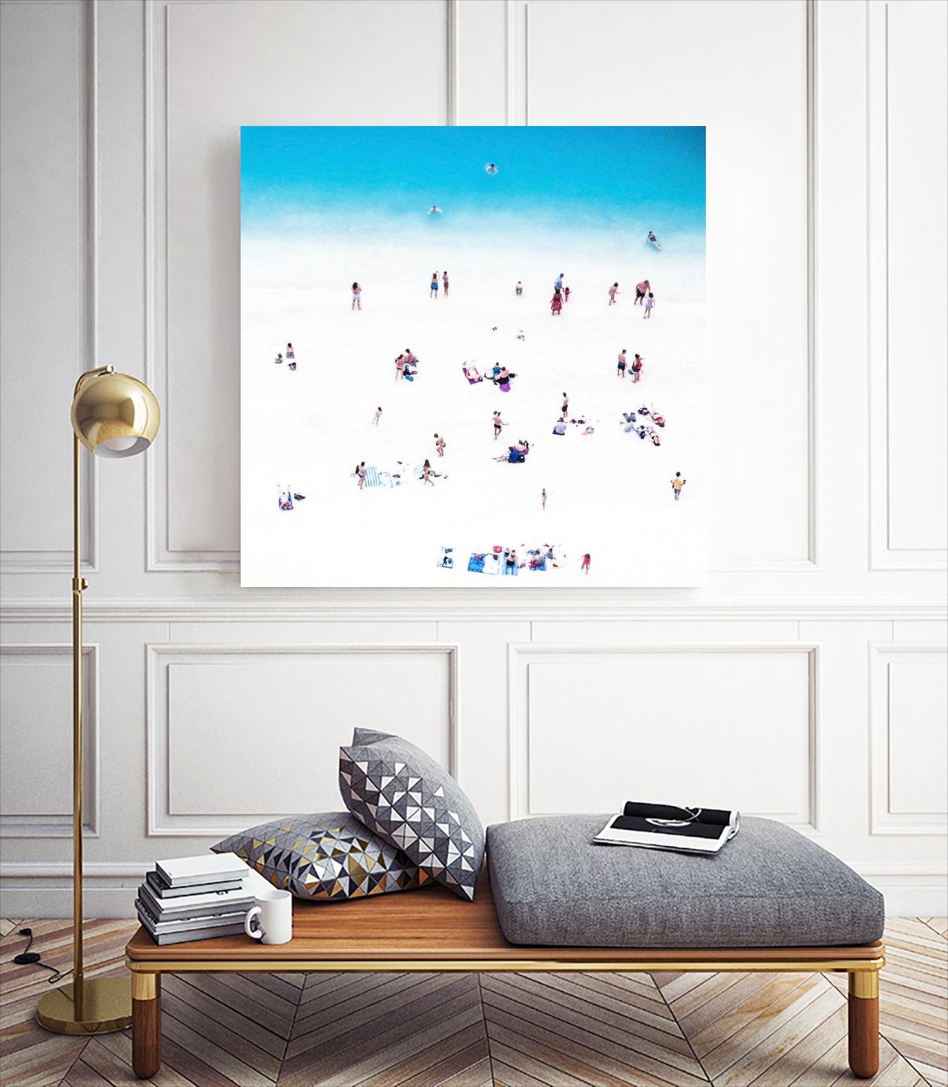 Whitewashed Beach B by THE Studio on GIANT ART - blue everyday life