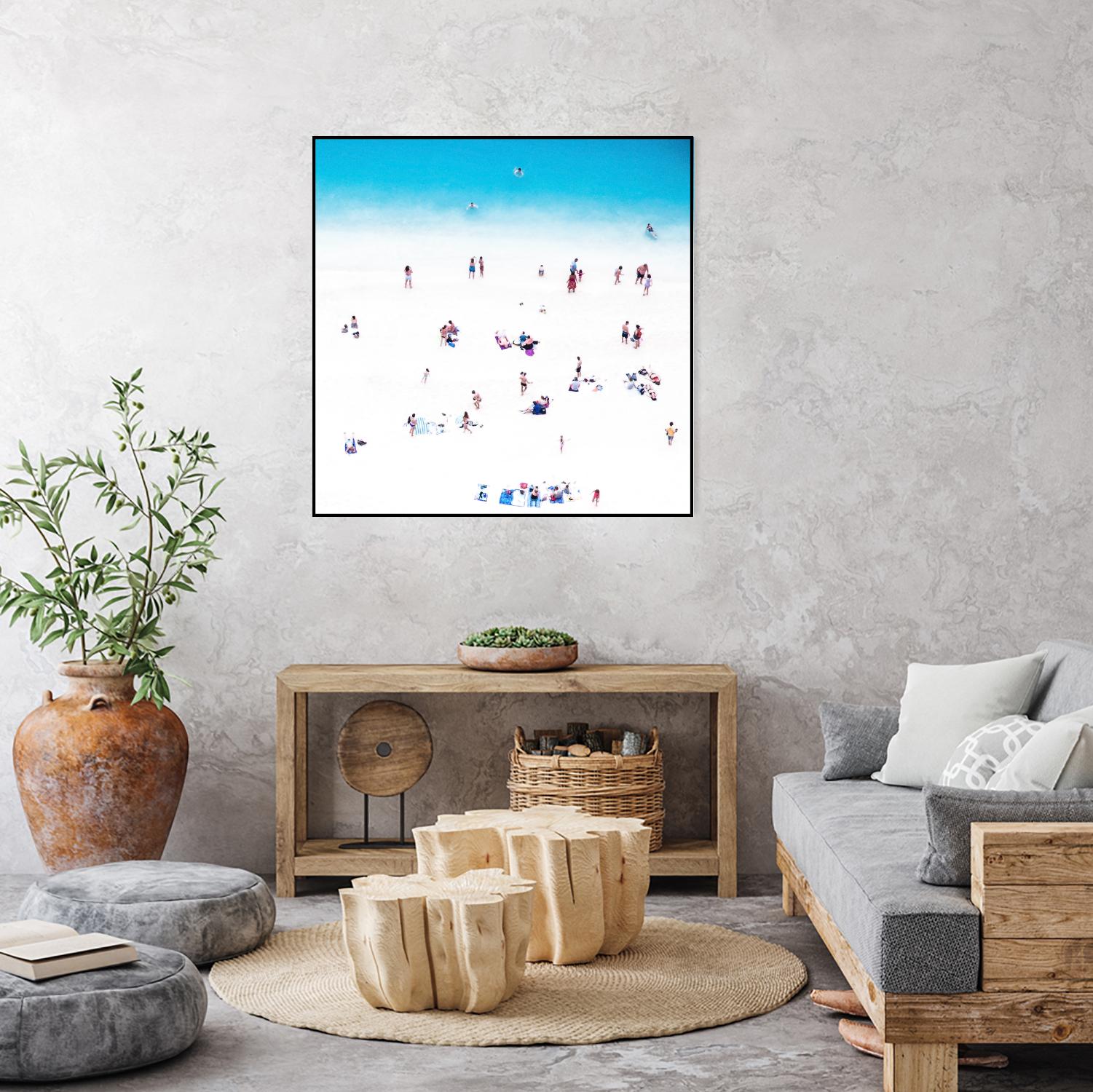 Whitewashed Beach B by THE Studio on GIANT ART - blue everyday life
