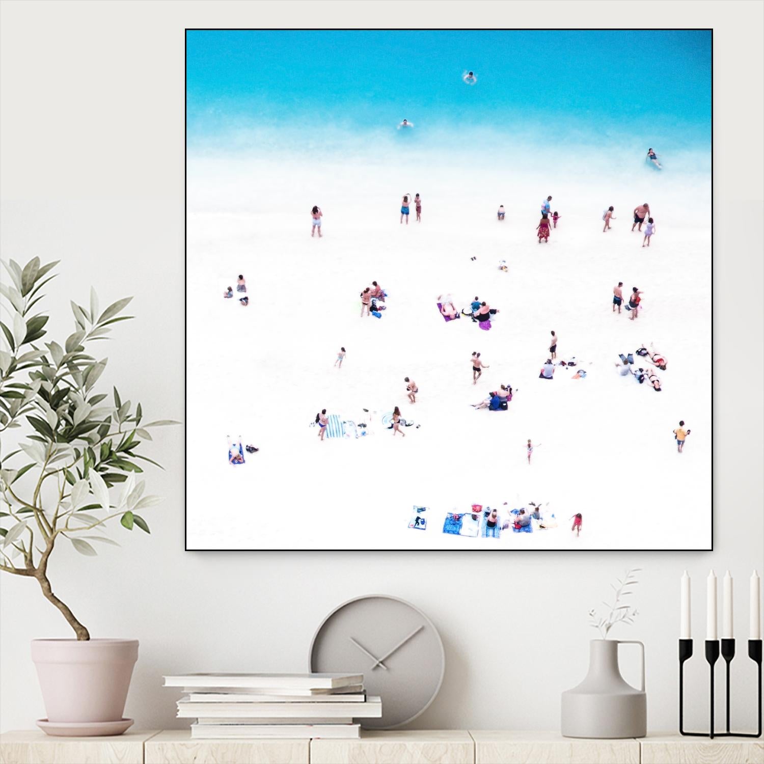 Whitewashed Beach B by THE Studio on GIANT ART - blue everyday life