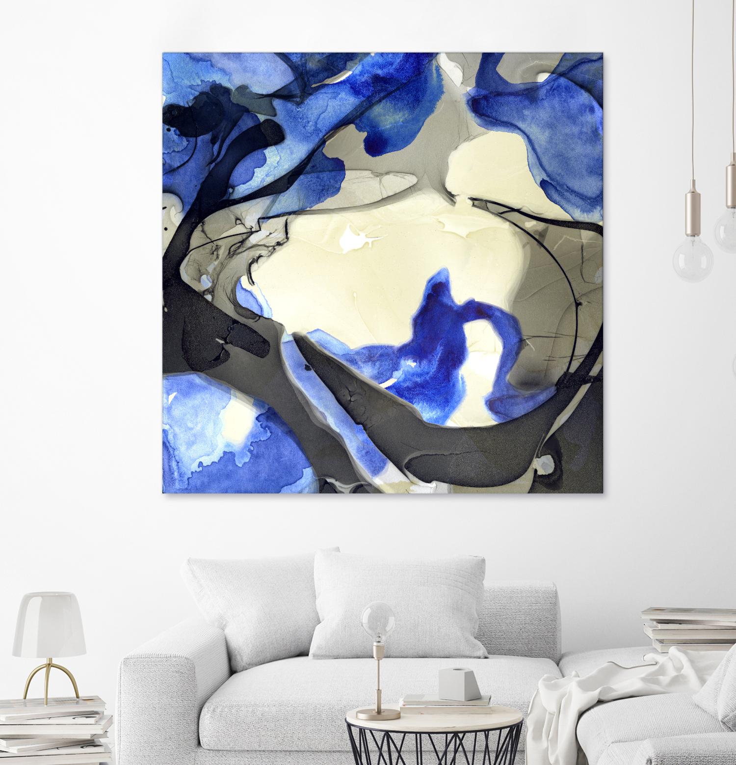 Neon Dreaming J by THE Studio on GIANT ART - grey abstract