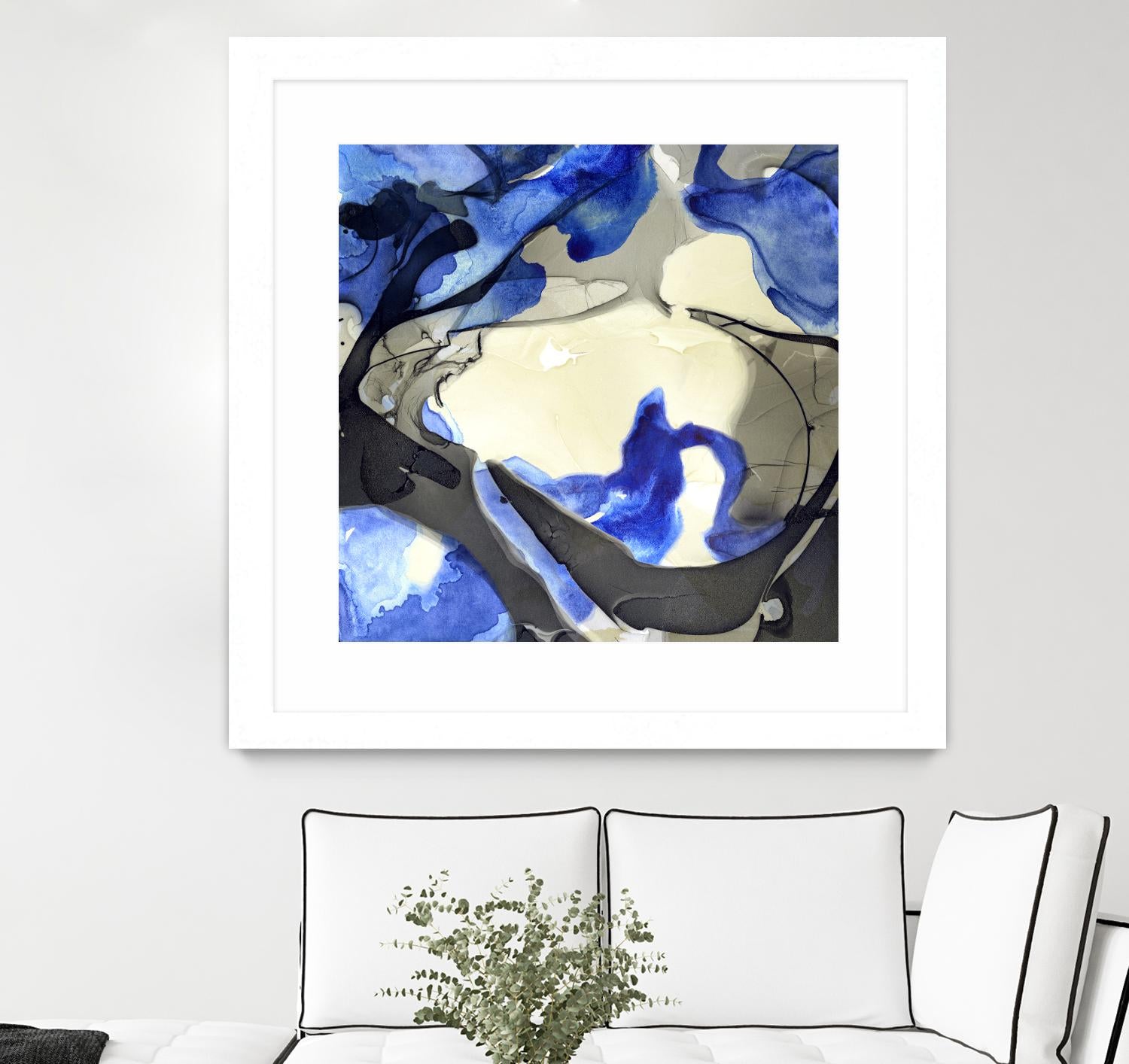 Neon Dreaming J by THE Studio on GIANT ART - grey abstract