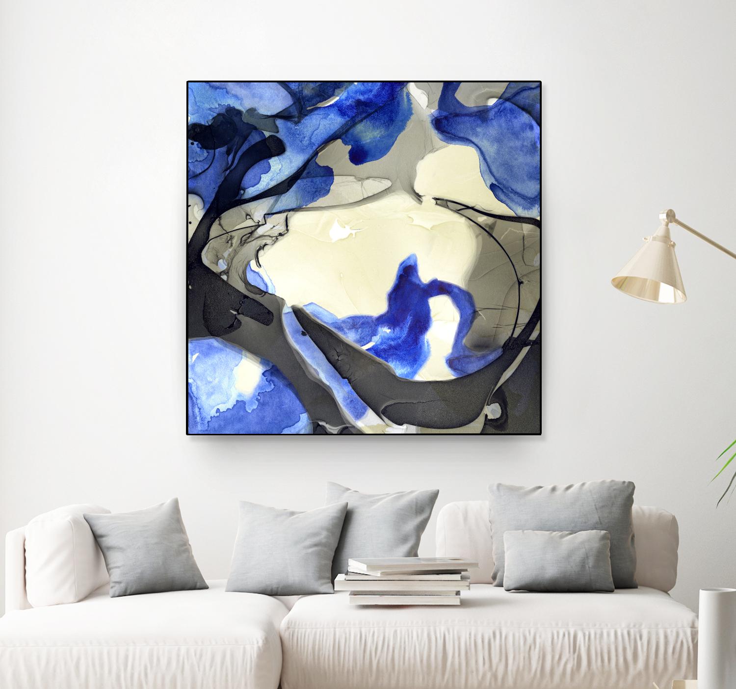 Neon Dreaming J by THE Studio on GIANT ART - grey abstract