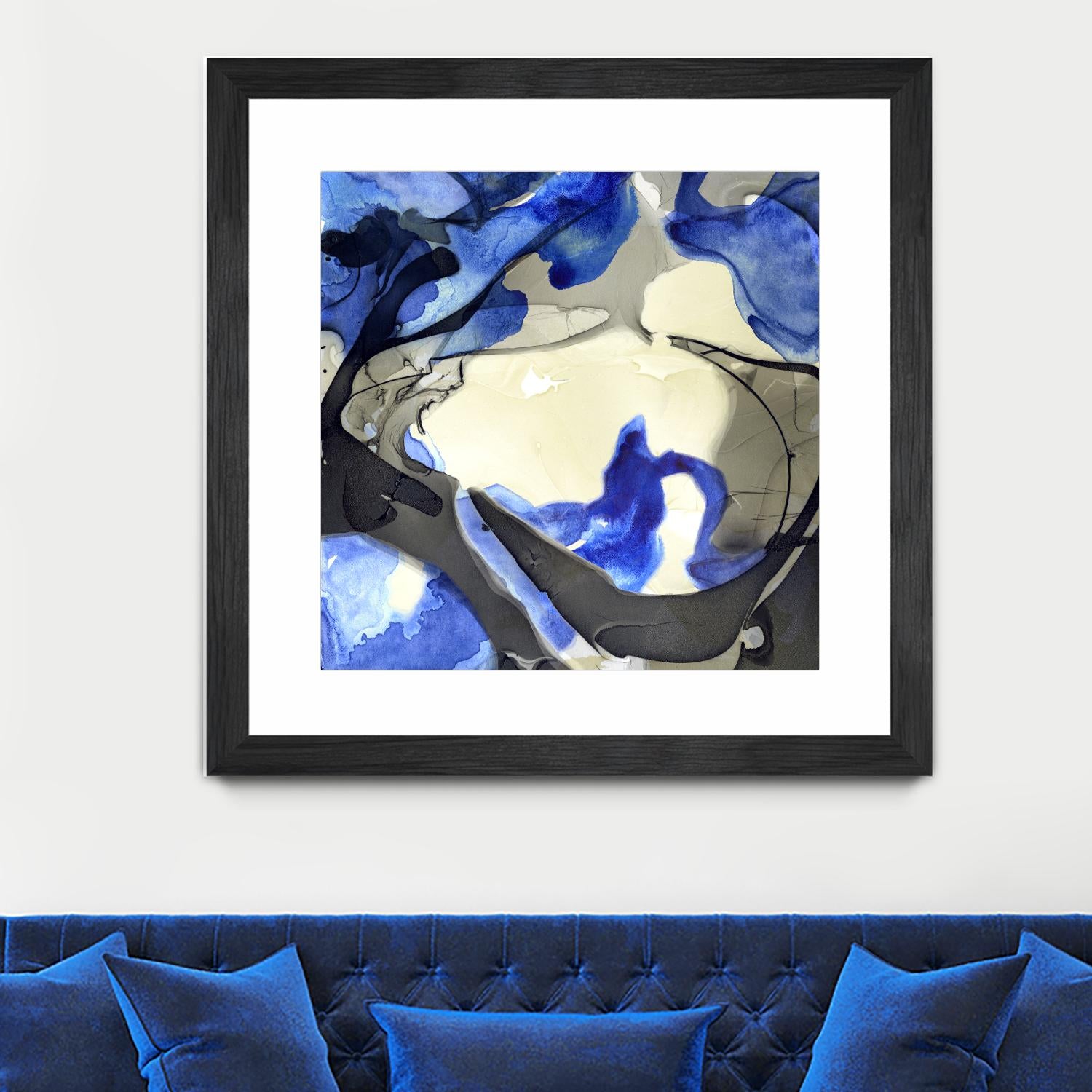 Neon Dreaming J by THE Studio on GIANT ART - grey abstract