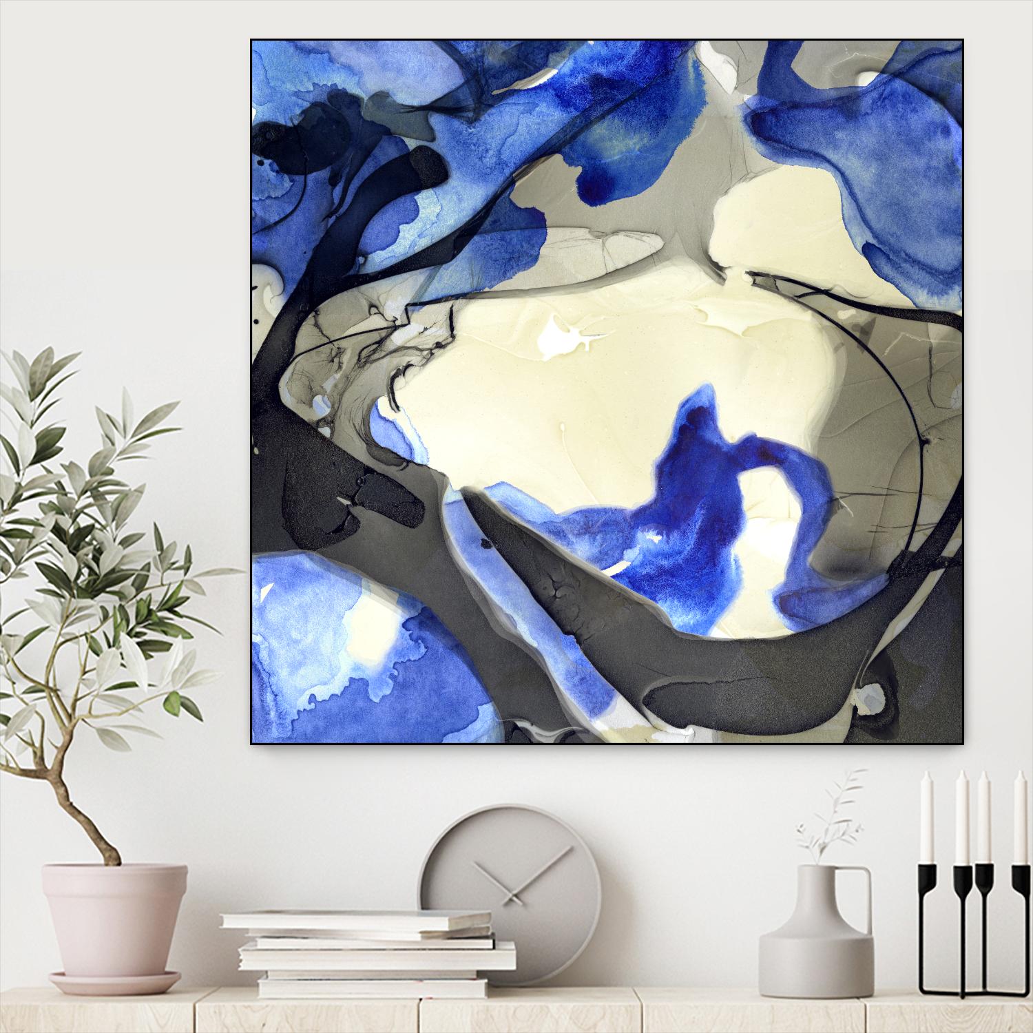 Neon Dreaming J by THE Studio on GIANT ART - grey abstract