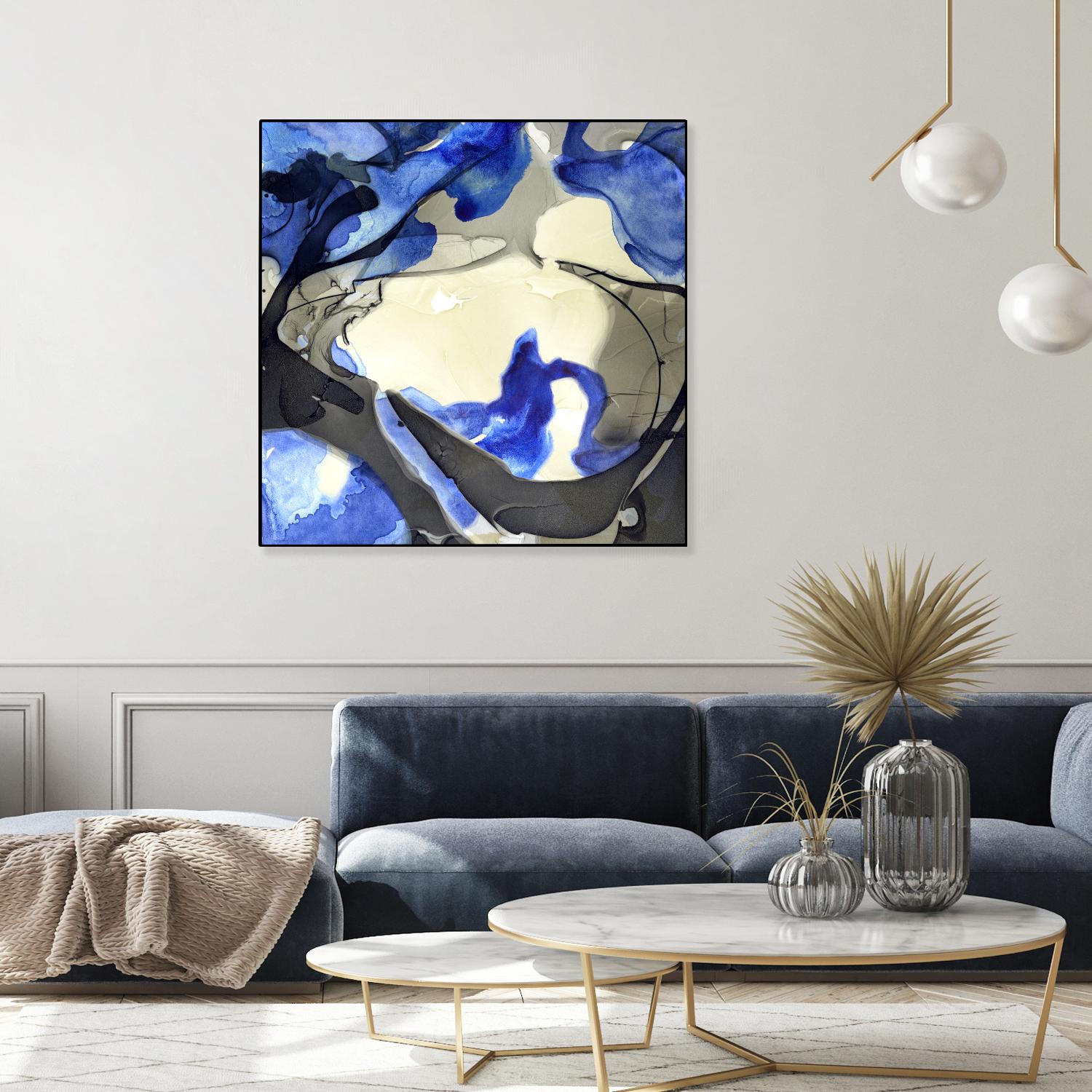 Neon Dreaming J by THE Studio on GIANT ART - grey abstract