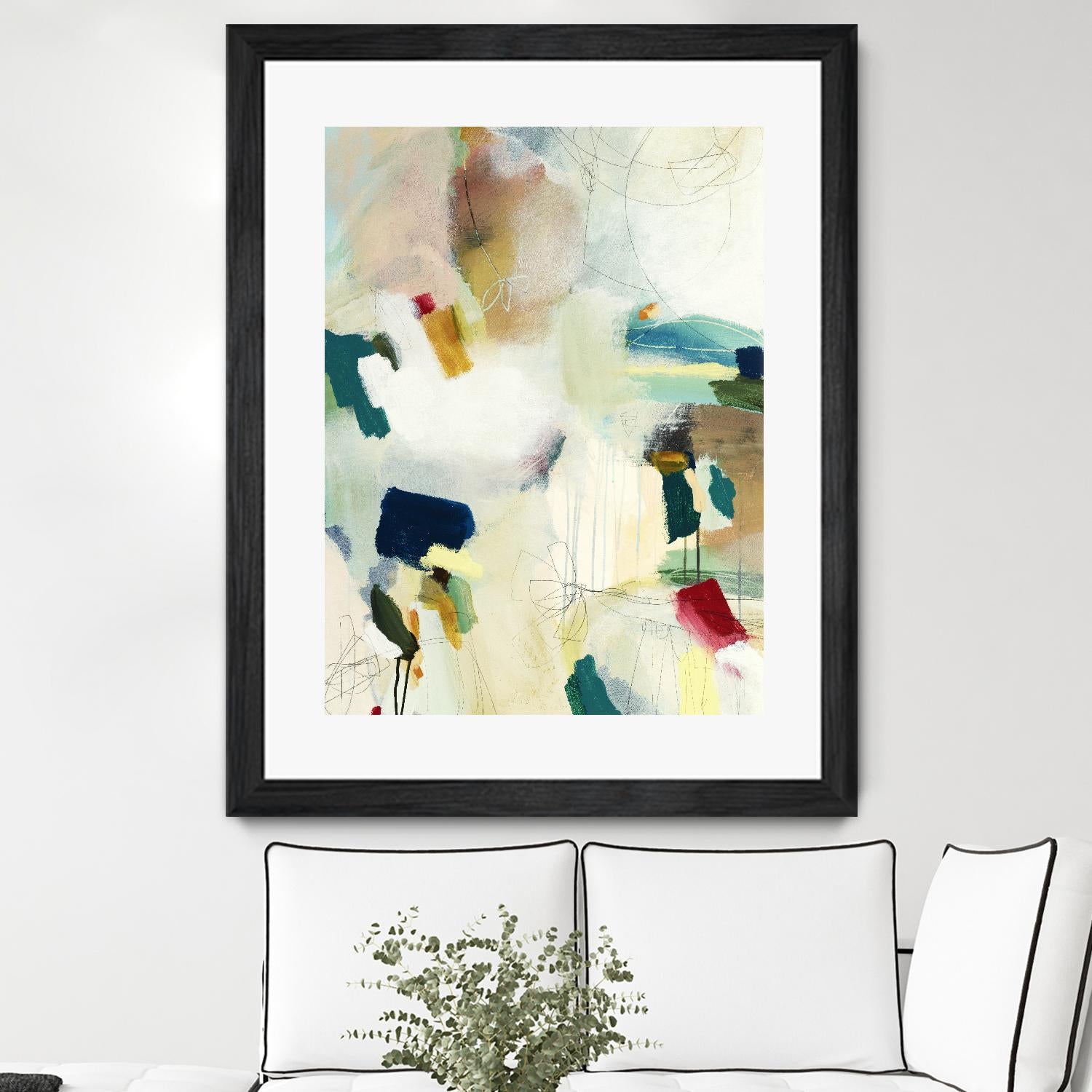 Medley 1 by Kyle Goderwis on GIANT ART - blue abstract