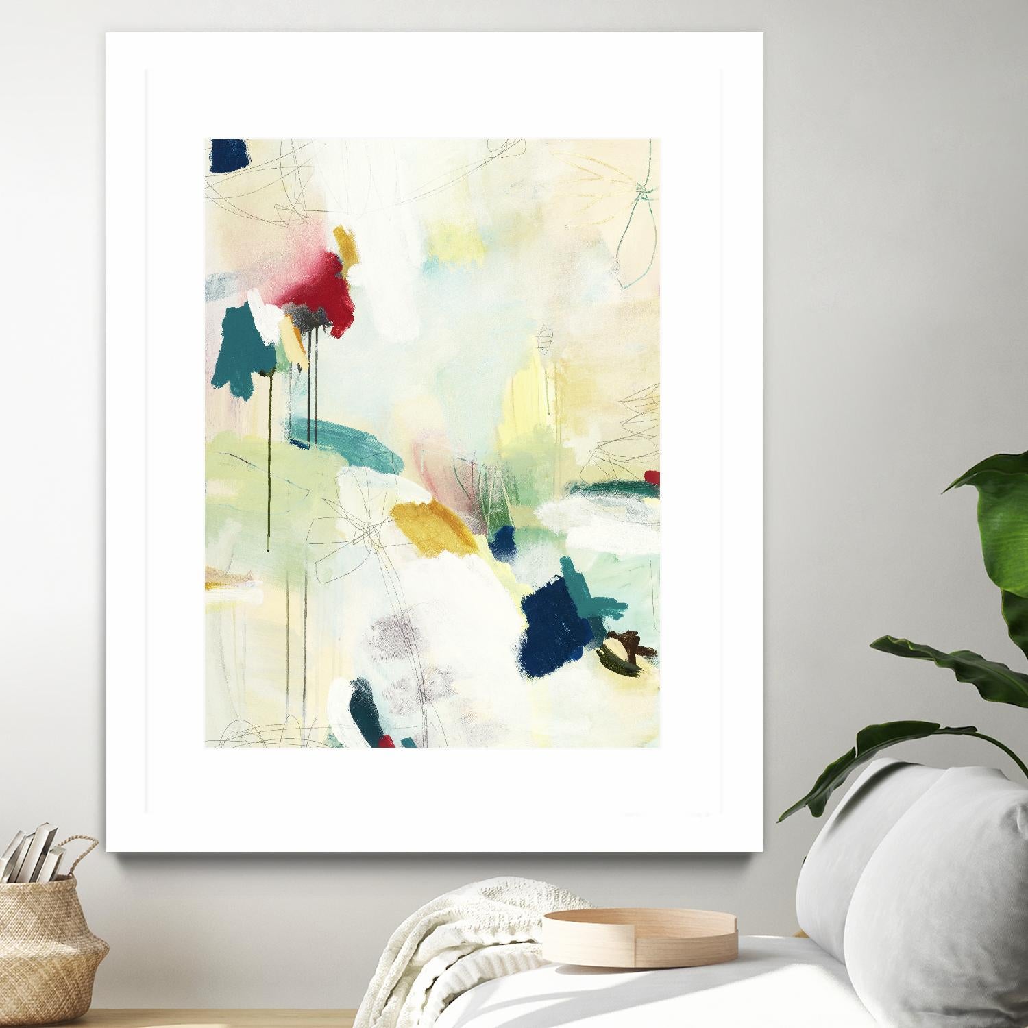 Medley 2 by Kyle Goderwis on GIANT ART - blue abstract