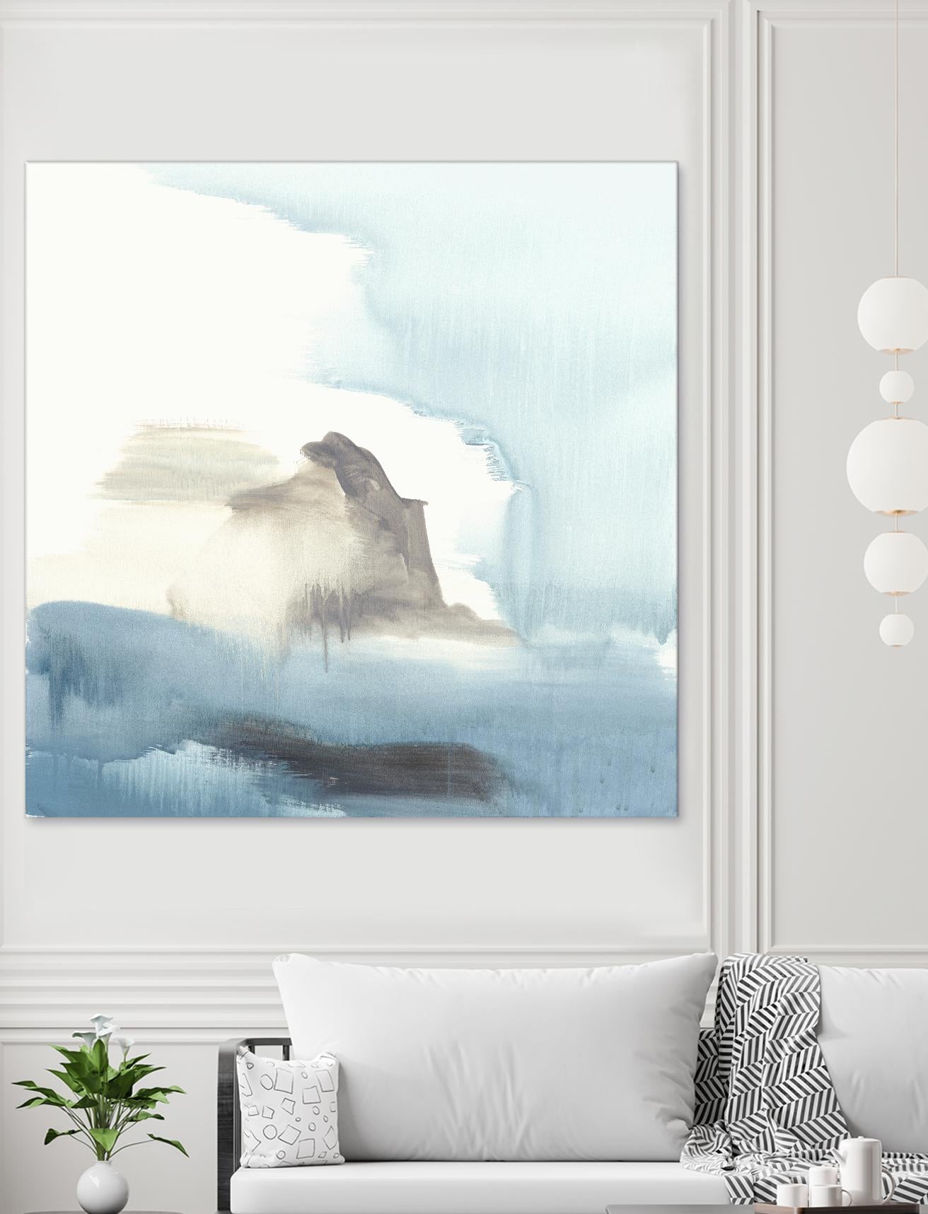 Seaview 3 by Natasha Marie on GIANT ART - grey landscape