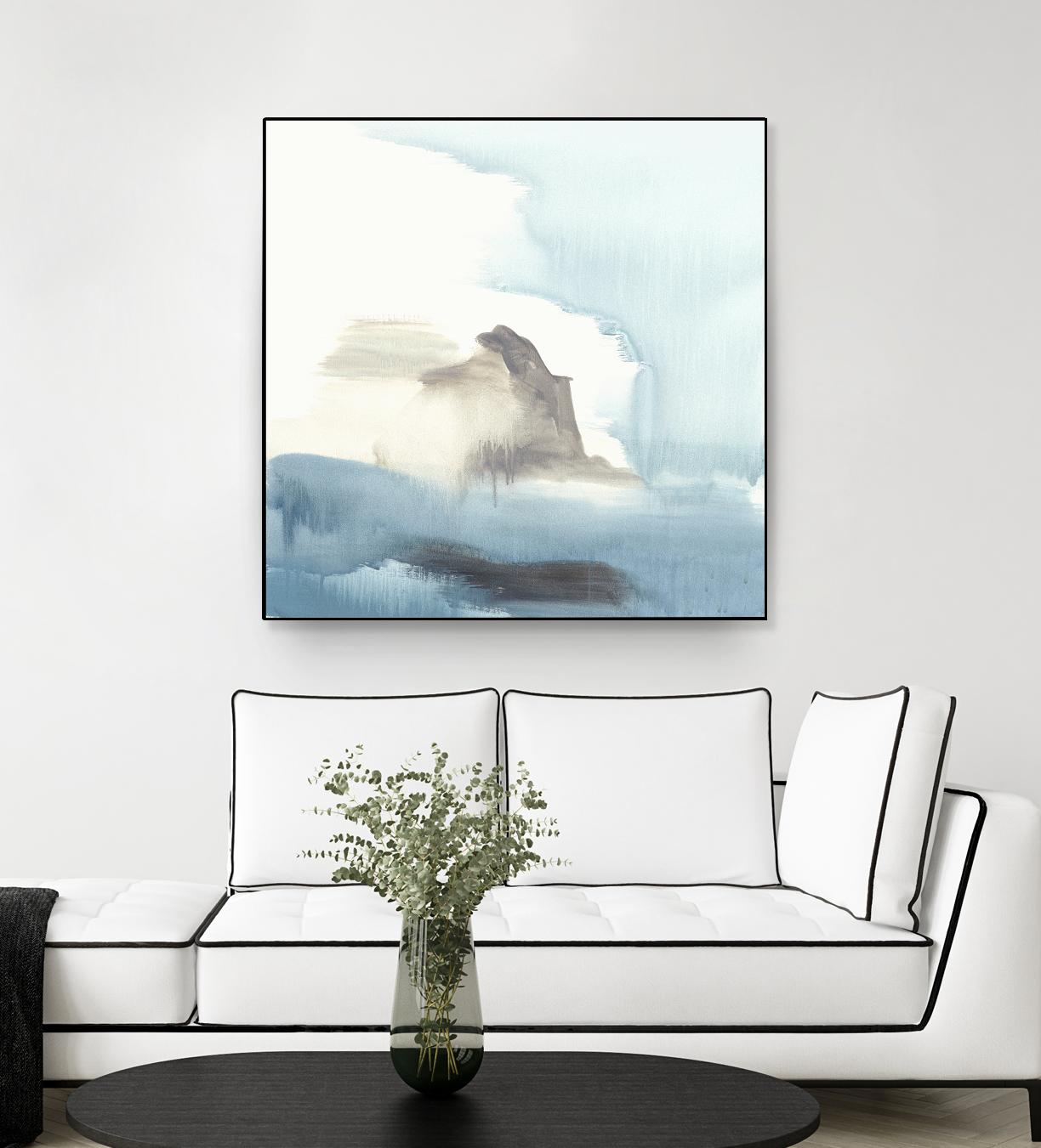 Seaview 3 by Natasha Marie on GIANT ART - grey landscape