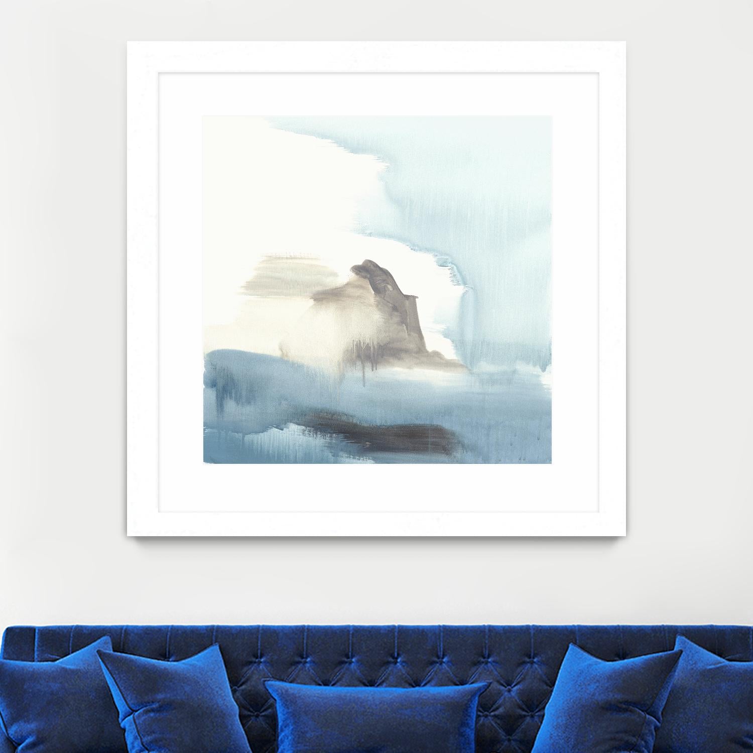 Seaview 3 by Natasha Marie on GIANT ART - grey landscape