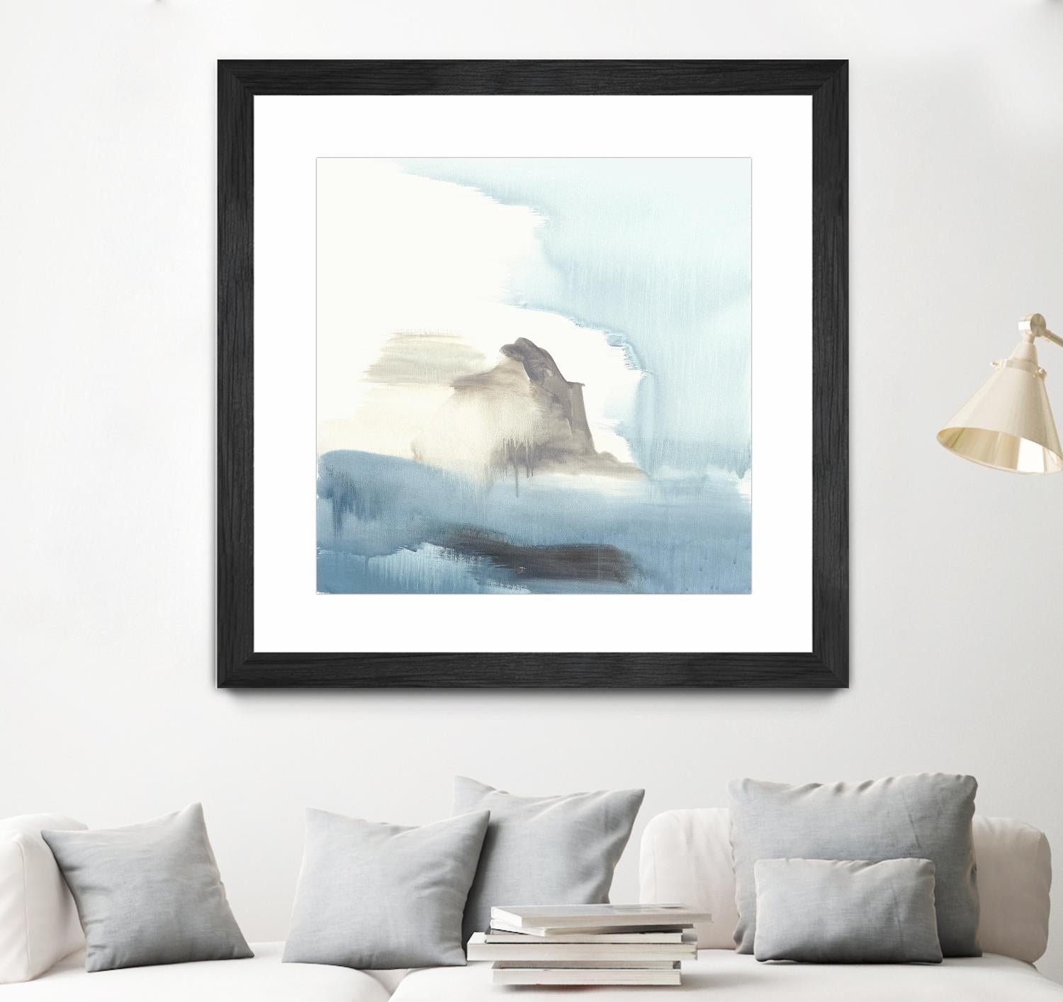 Seaview 3 by Natasha Marie on GIANT ART - grey landscape