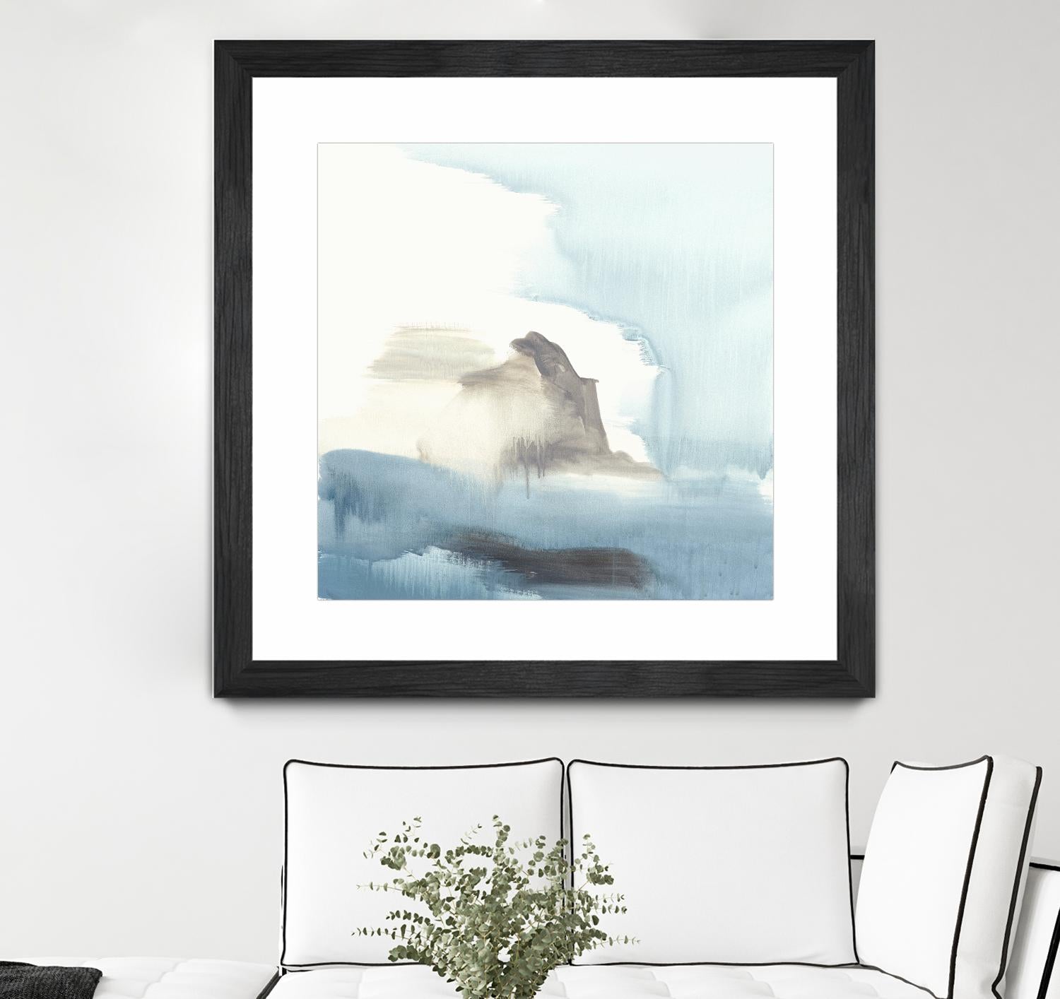 Seaview 3 by Natasha Marie on GIANT ART - grey landscape