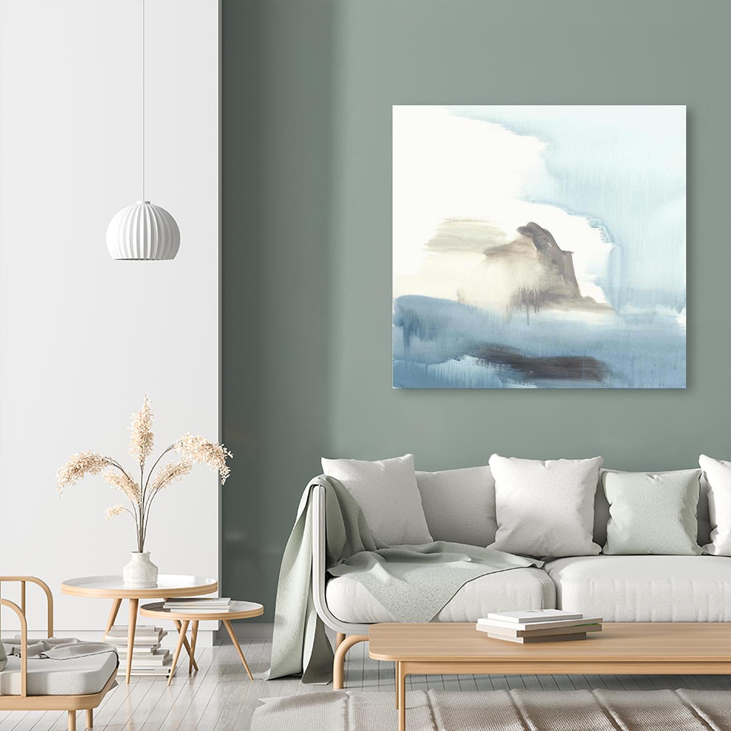 Seaview 3 by Natasha Marie on GIANT ART - grey landscape