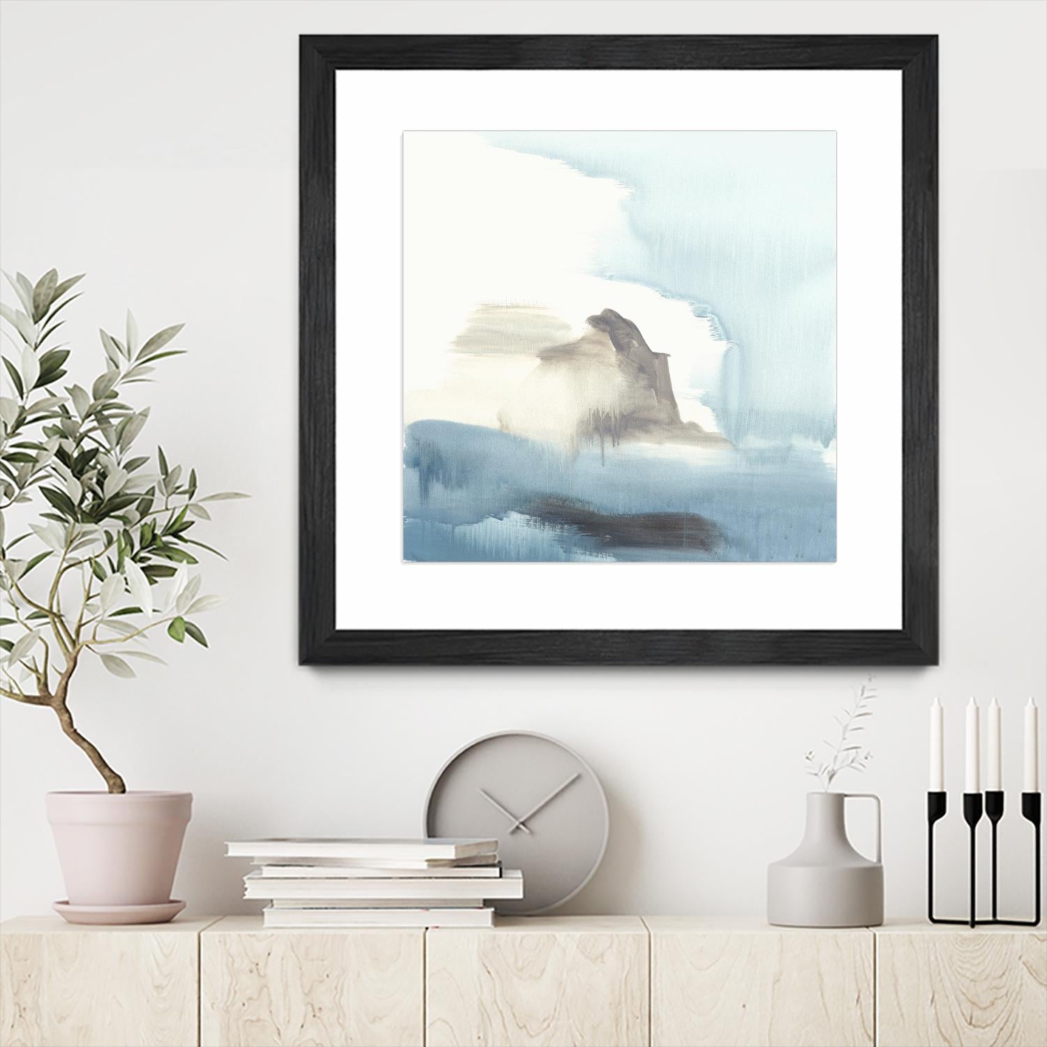 Seaview 3 by Natasha Marie on GIANT ART - grey landscape