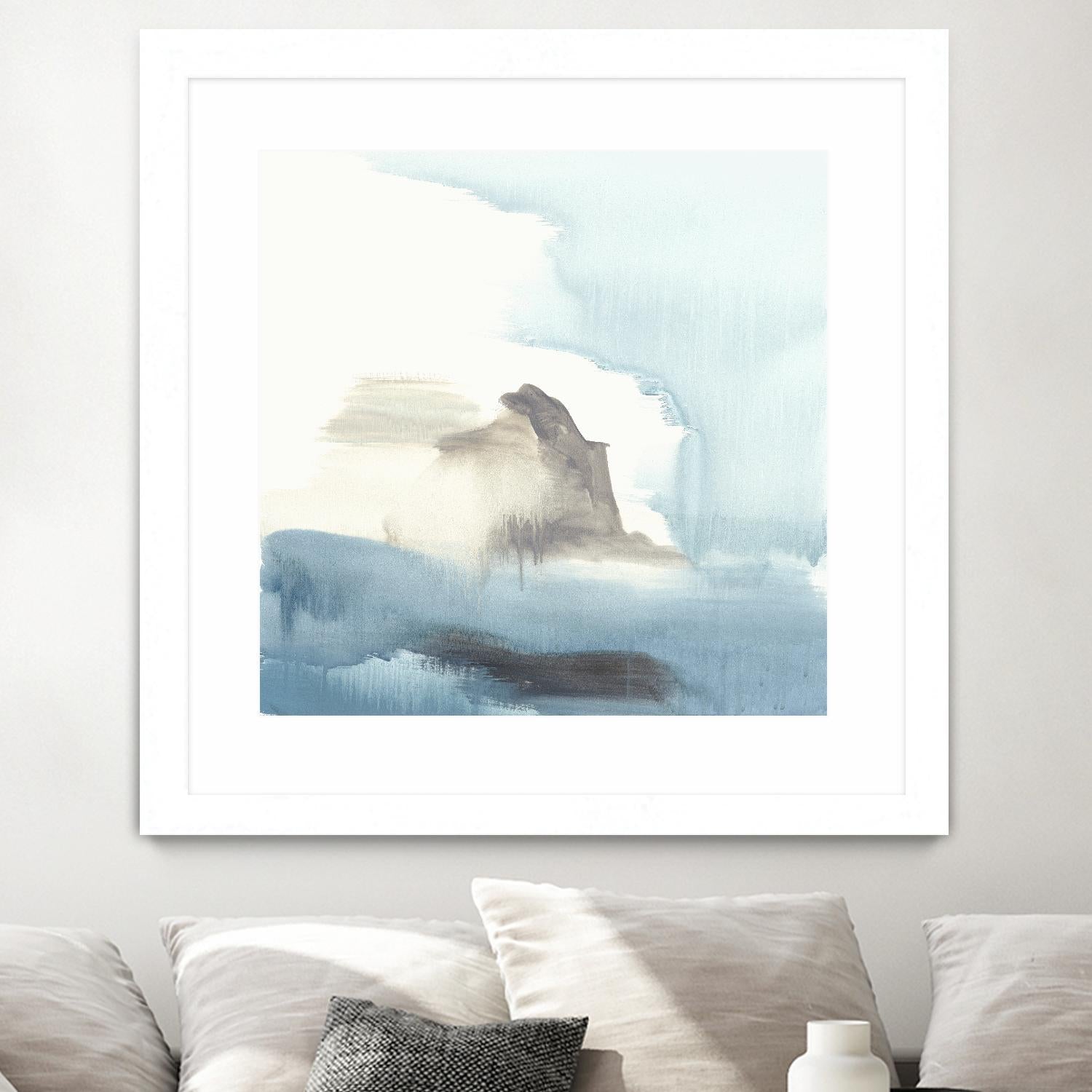 Seaview 3 by Natasha Marie on GIANT ART - grey landscape