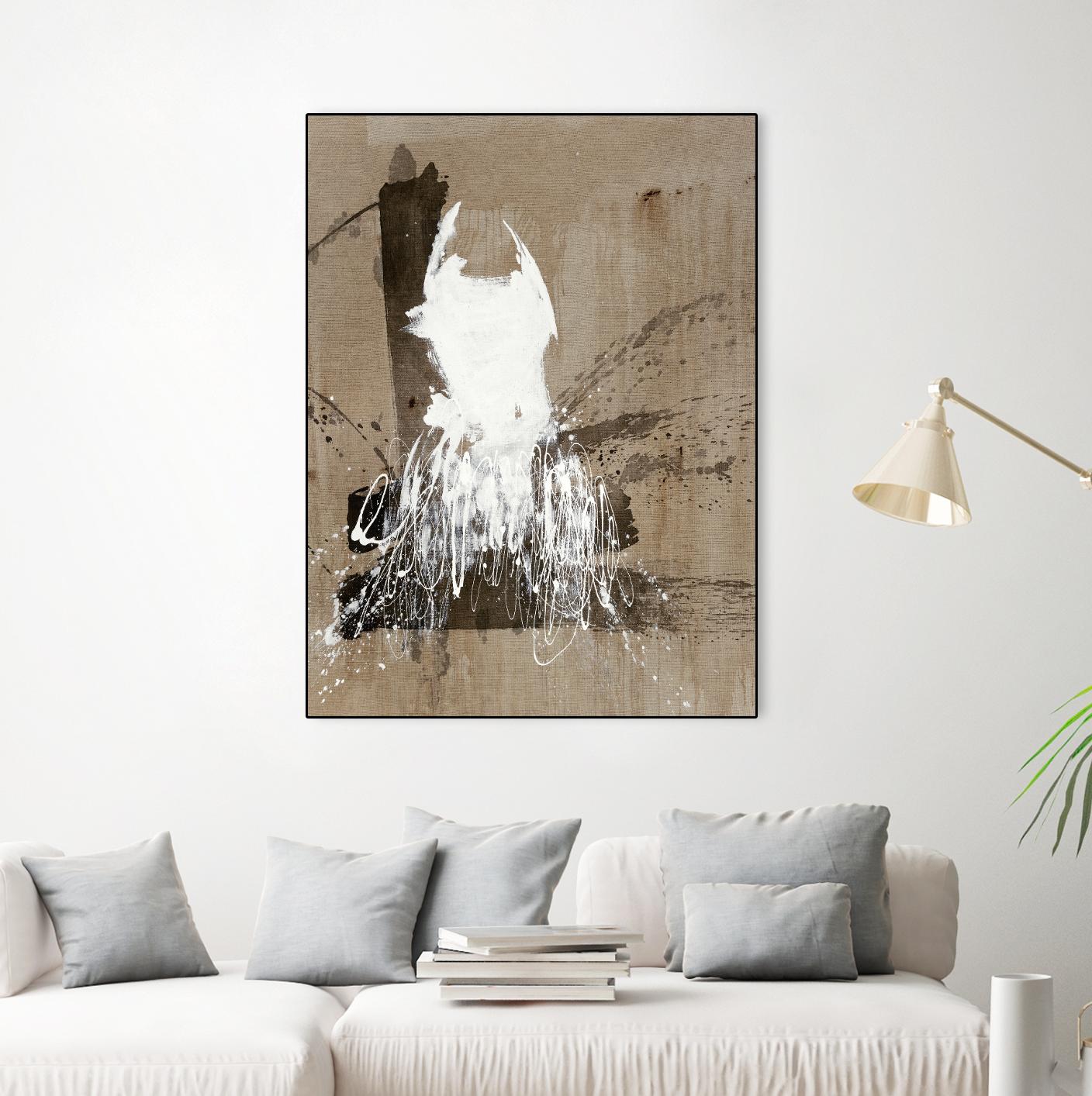 White Dress 2 by Paul Ngo on GIANT ART - black abstract