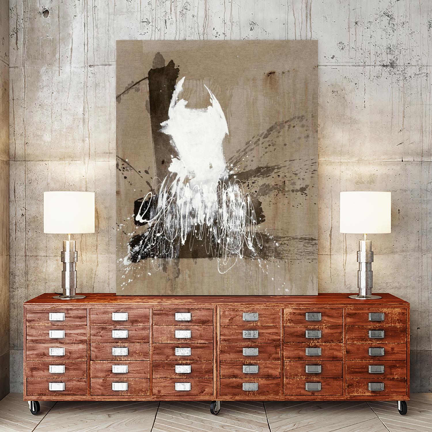 White Dress 2 by Paul Ngo on GIANT ART - black abstract