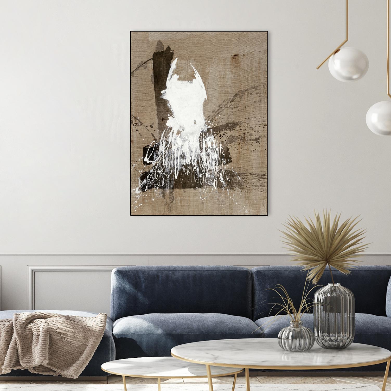 White Dress 2 by Paul Ngo on GIANT ART - black abstract