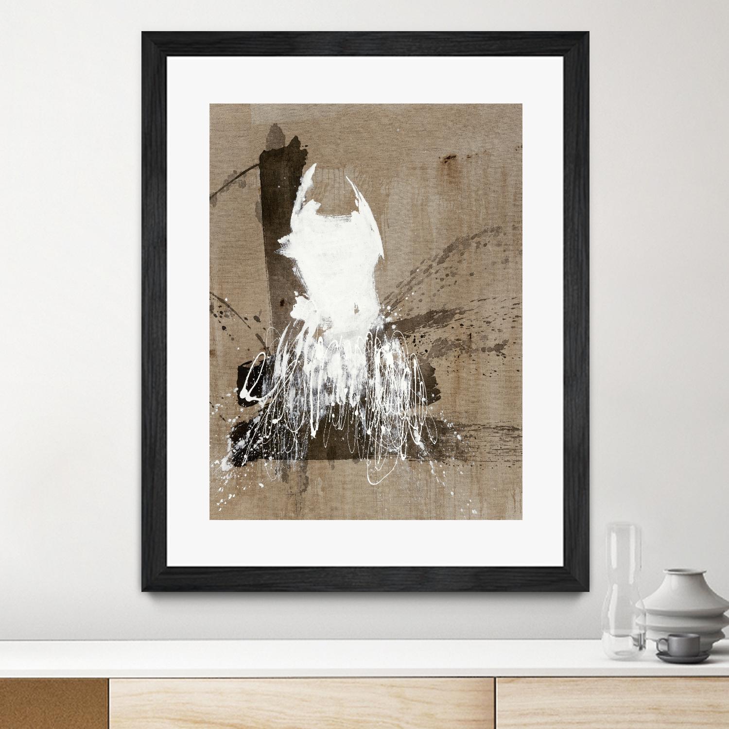 White Dress 2 by Paul Ngo on GIANT ART - black abstract