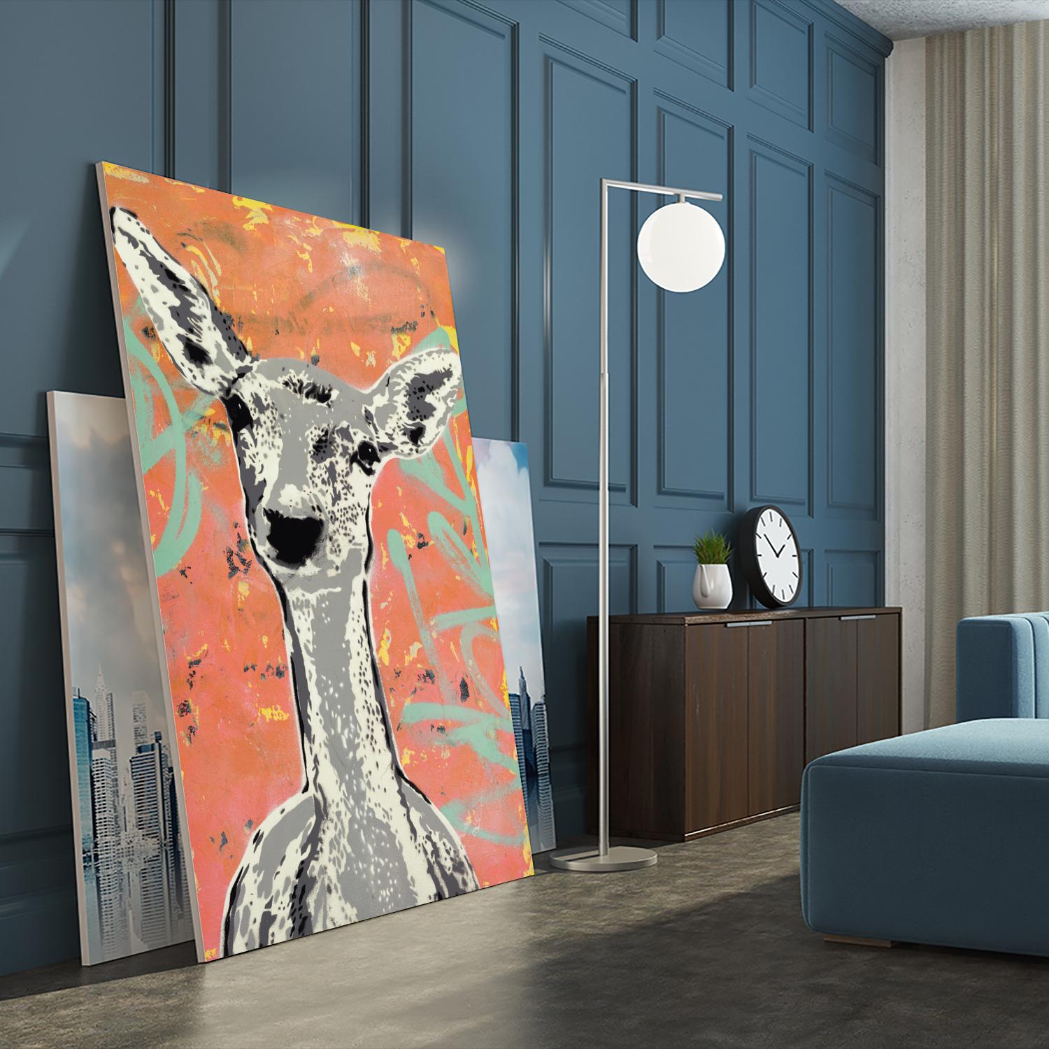 Fawn by Urban Soule on GIANT ART - green animals