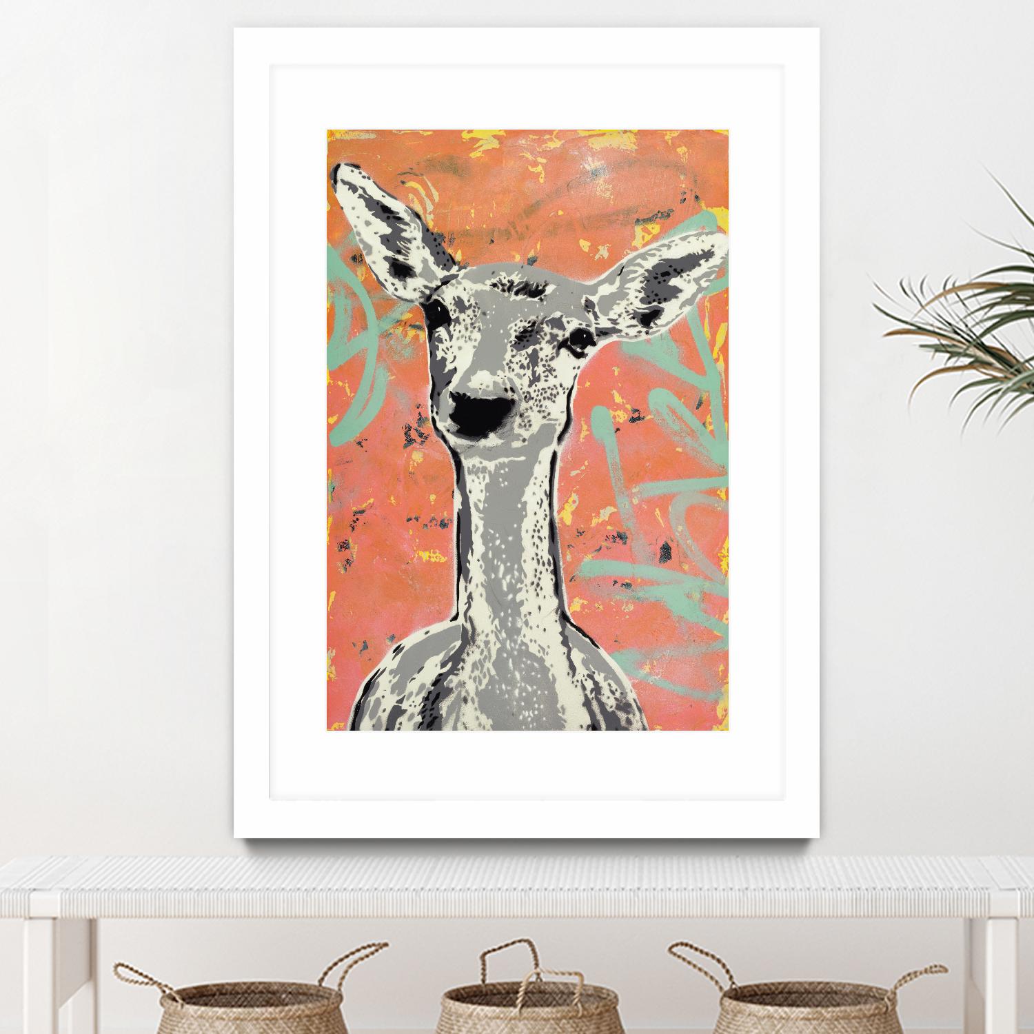 Fawn by Urban Soule on GIANT ART - green animals