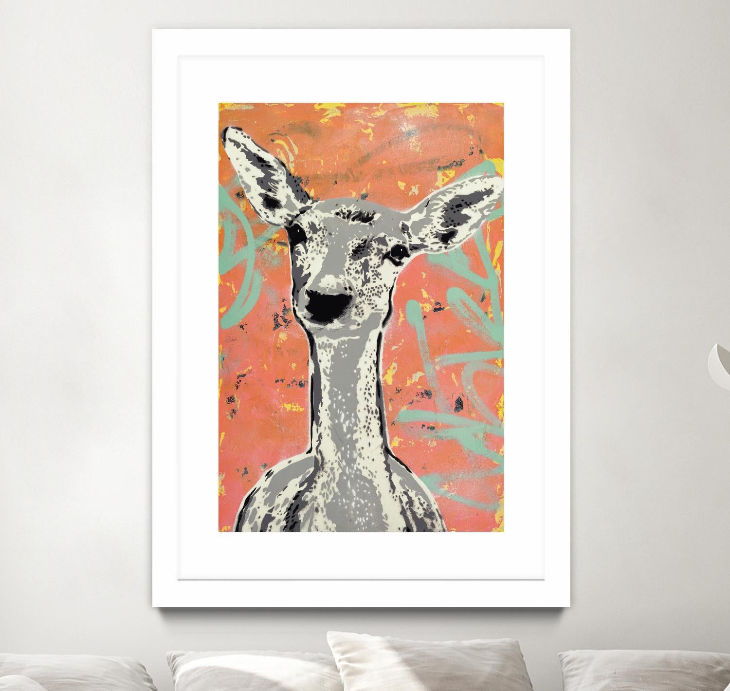 Fawn by Urban Soule on GIANT ART - green animals