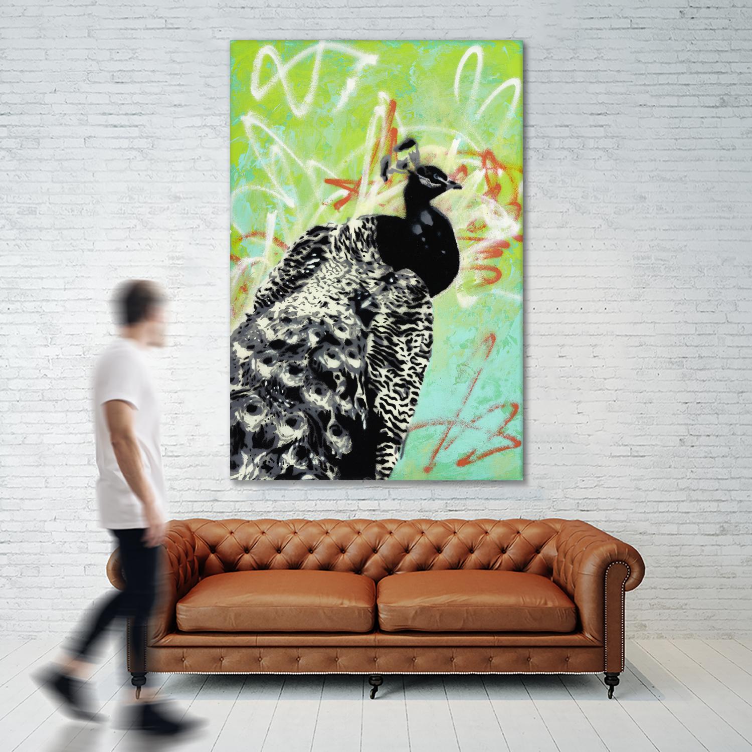 Peacock by Urban Soule on GIANT ART - blue animals