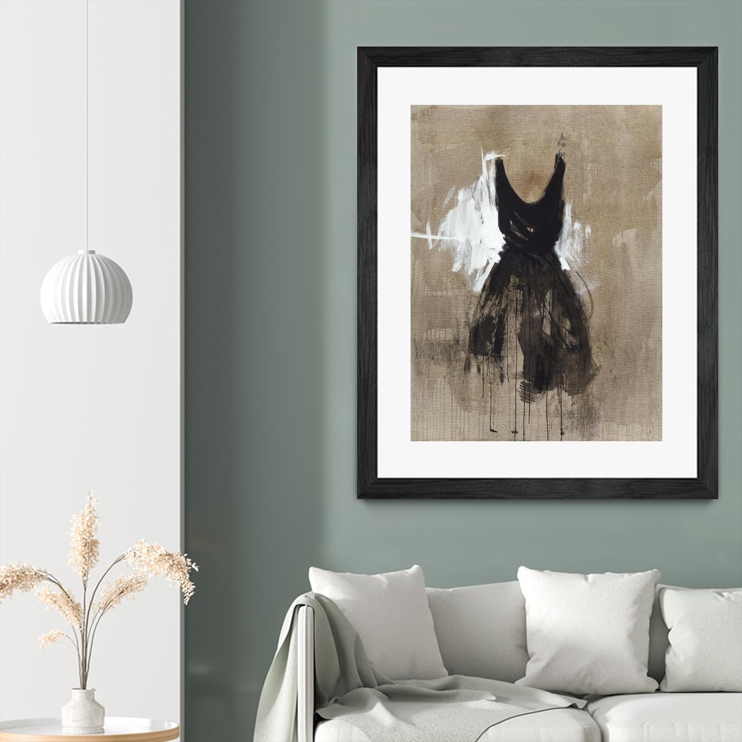 Little Black Dress 1 by PN Studio on GIANT ART - beige abstracts fashion