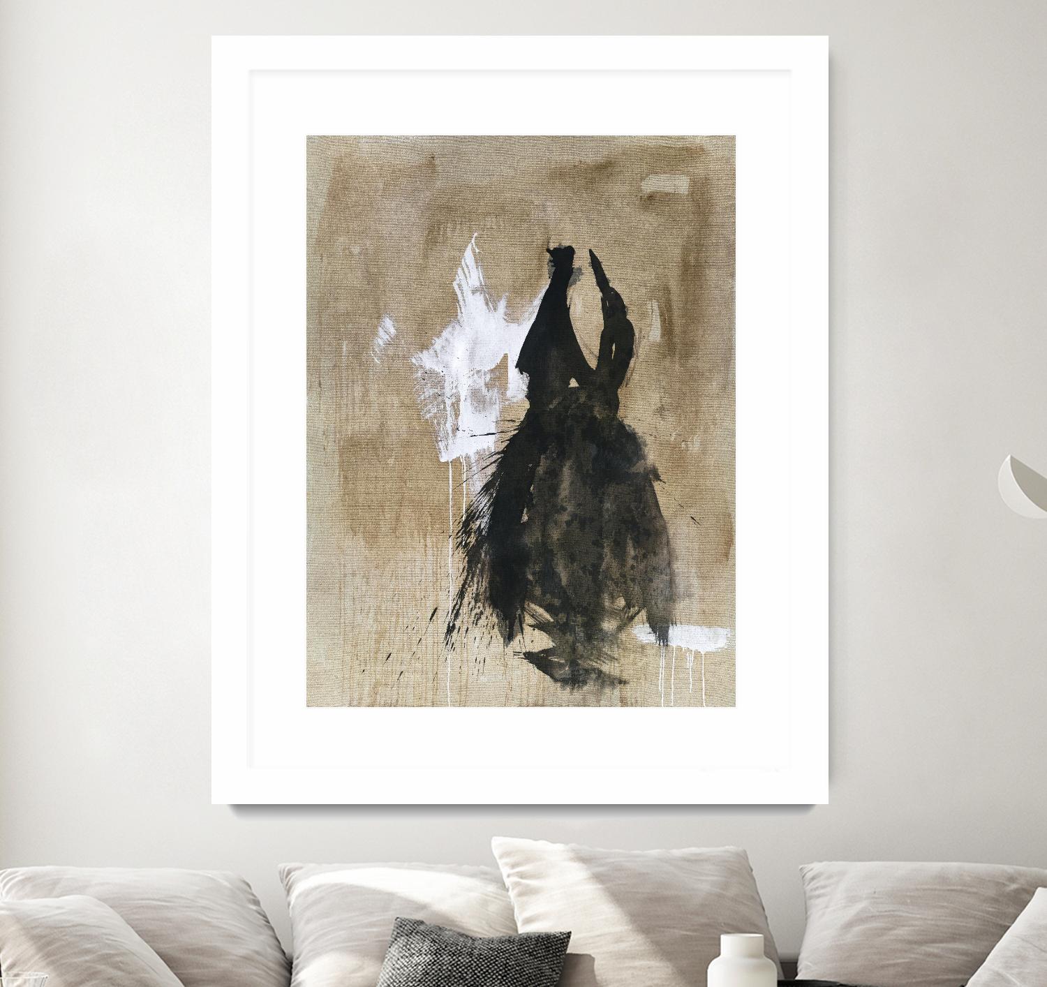 Little Black Dress 2 by PN Studio on GIANT ART - beige abstracts fashion