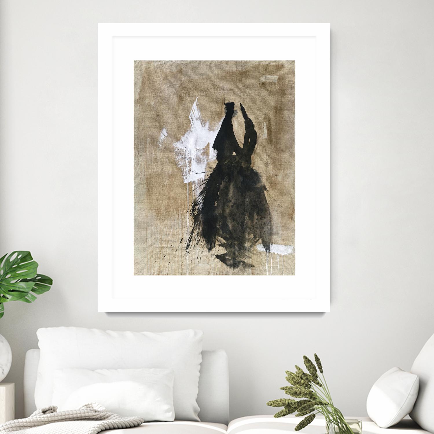 Little Black Dress 2 by PN Studio on GIANT ART - beige abstracts fashion