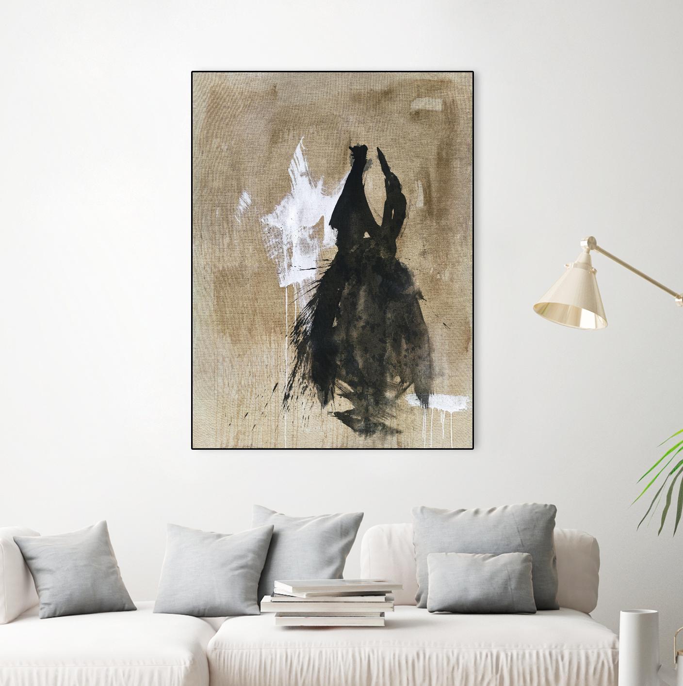 Little Black Dress 2 by PN Studio on GIANT ART - beige abstracts fashion