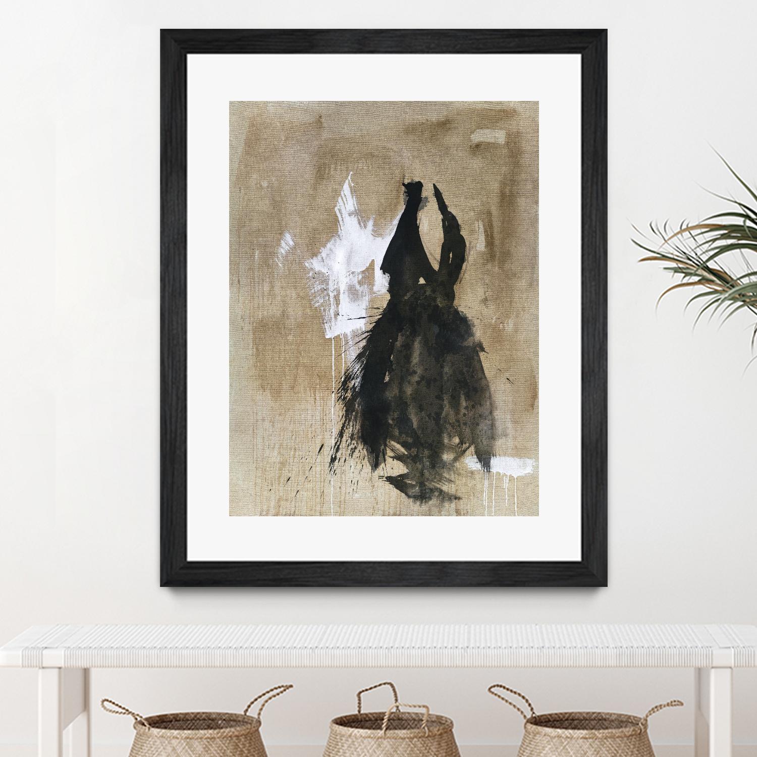 Little Black Dress 2 by PN Studio on GIANT ART - beige abstracts fashion