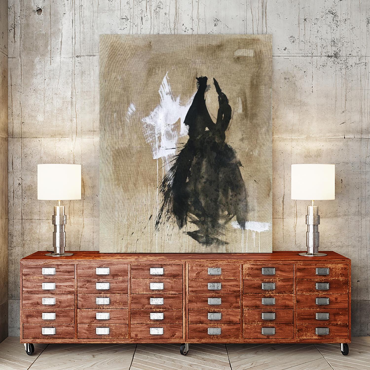 Little Black Dress 2 by PN Studio on GIANT ART - beige abstracts fashion