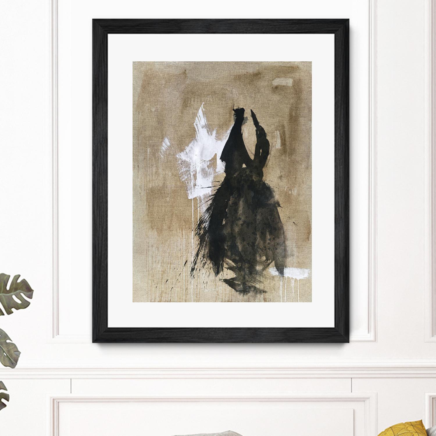 Little Black Dress 2 by PN Studio on GIANT ART - beige abstracts fashion