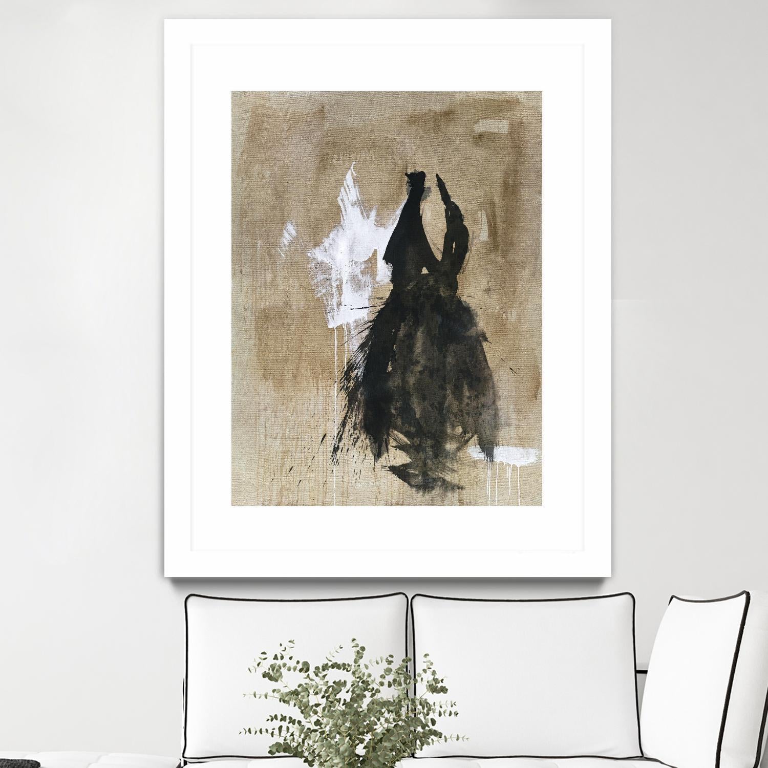 Little Black Dress 2 by PN Studio on GIANT ART - beige abstracts fashion
