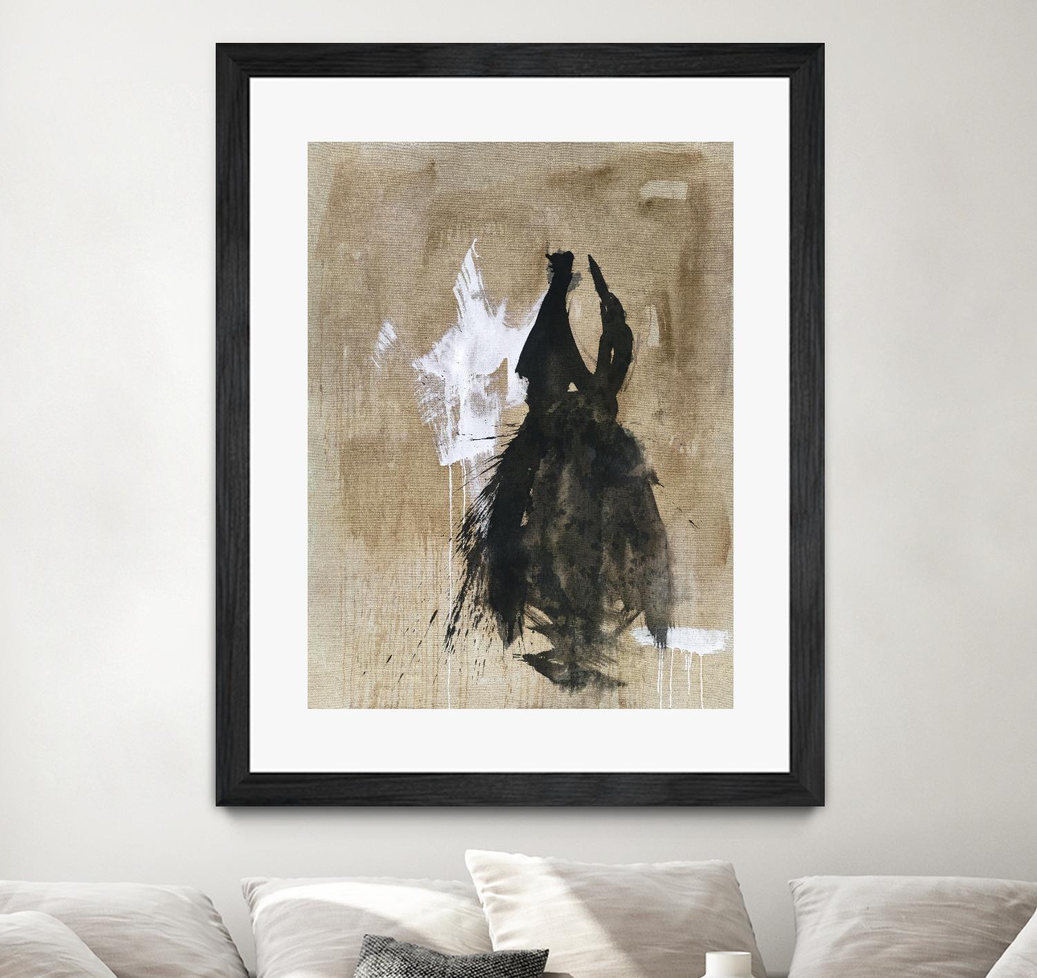 Little Black Dress 2 by PN Studio on GIANT ART - beige abstracts fashion